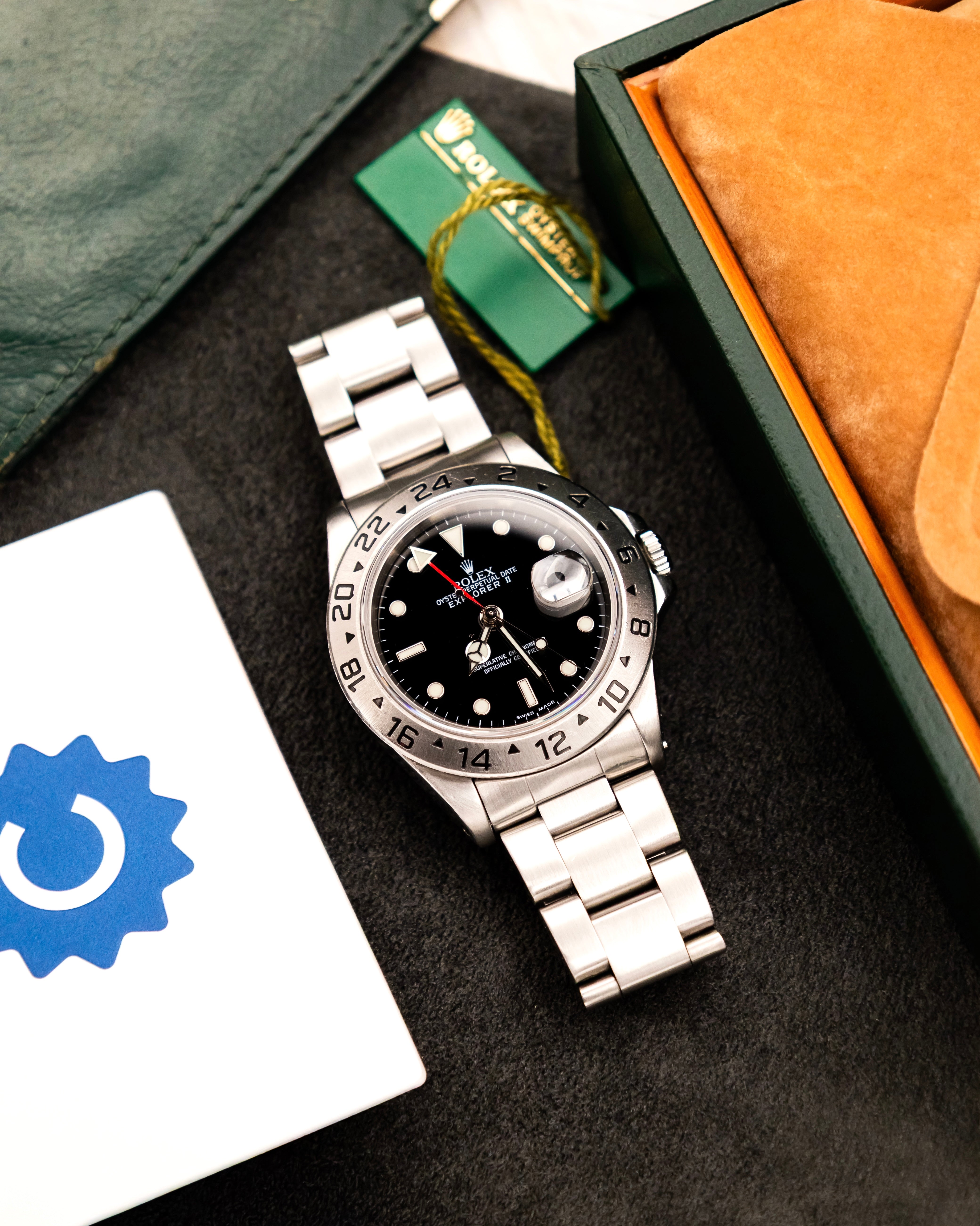 Rolex 16570 Explorer II - Black Dial