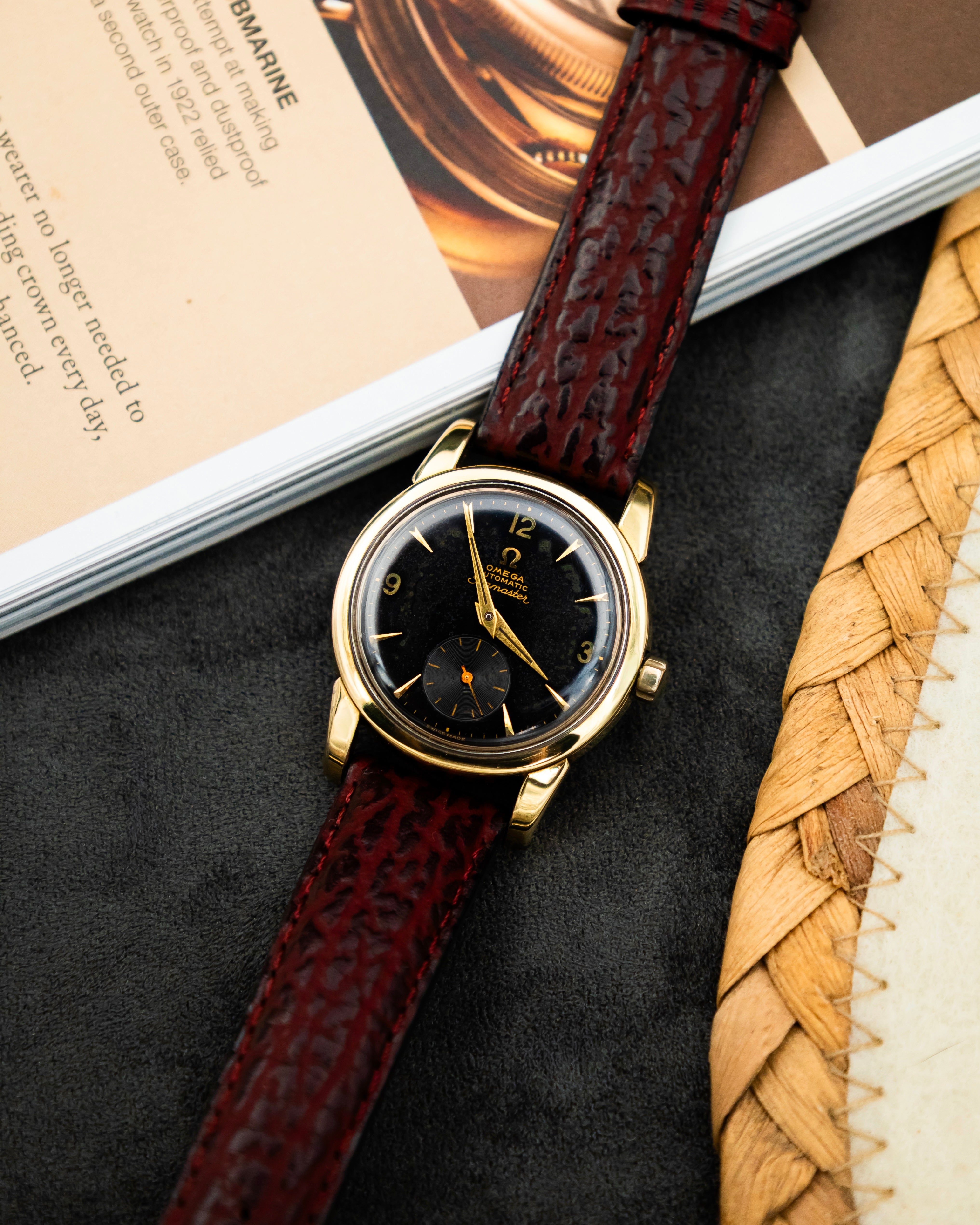 Omega 2848 - 1 Seamaster Sub-Second - Black Gilt Dial