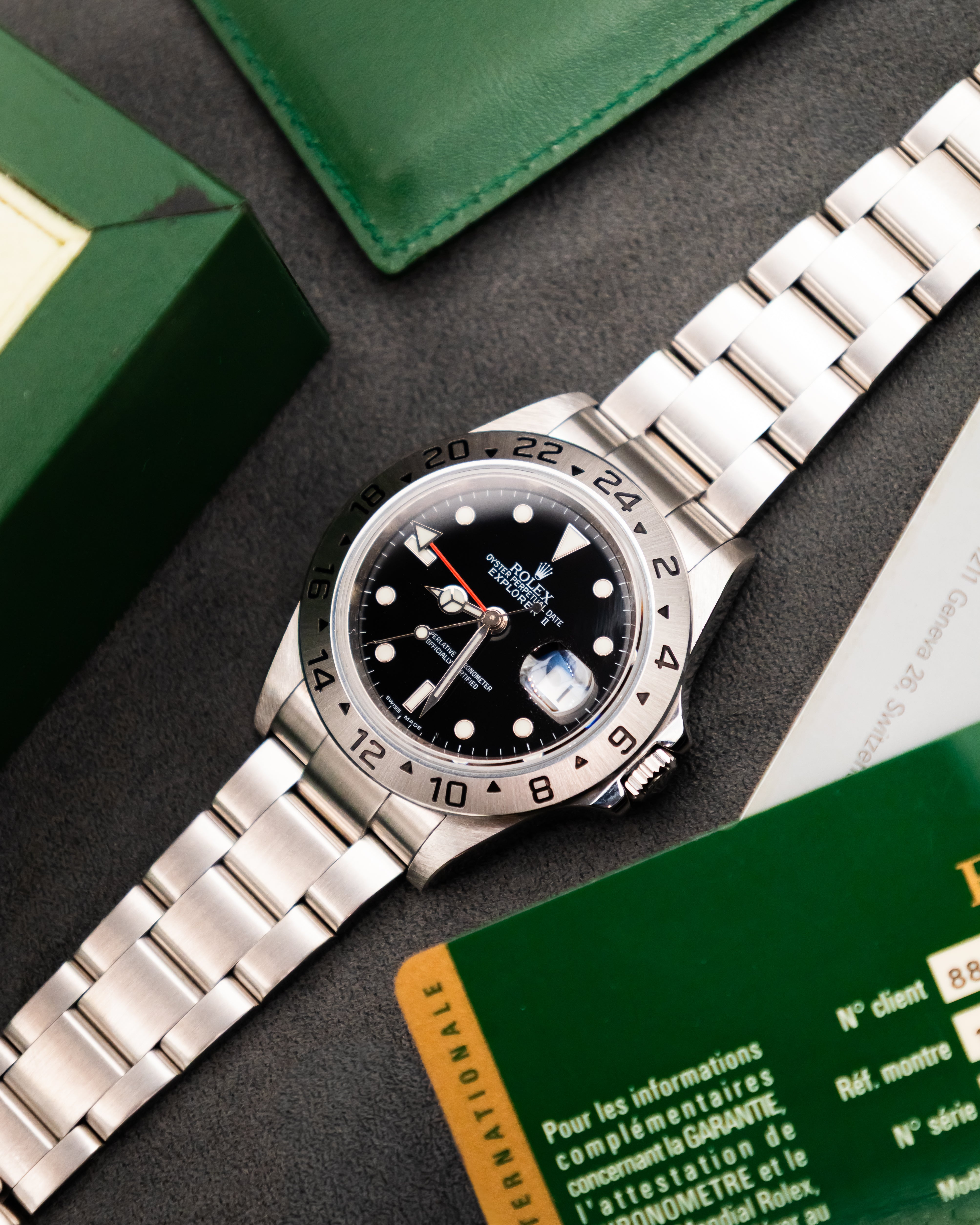 Rolex 16570T RRR Explorer II - Black Dial