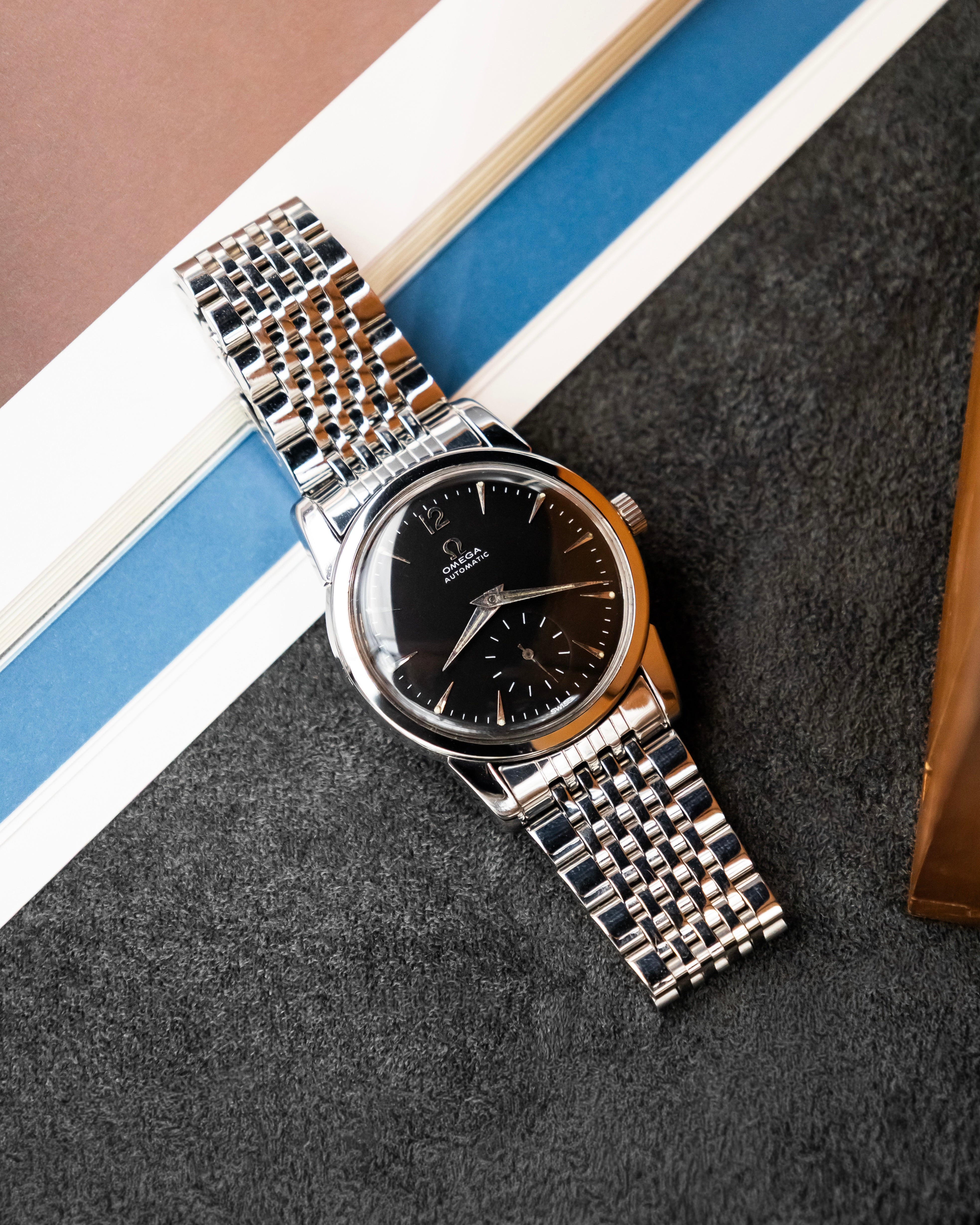 Omega 2848-1 Seamaster Sub-Second - Black Dial