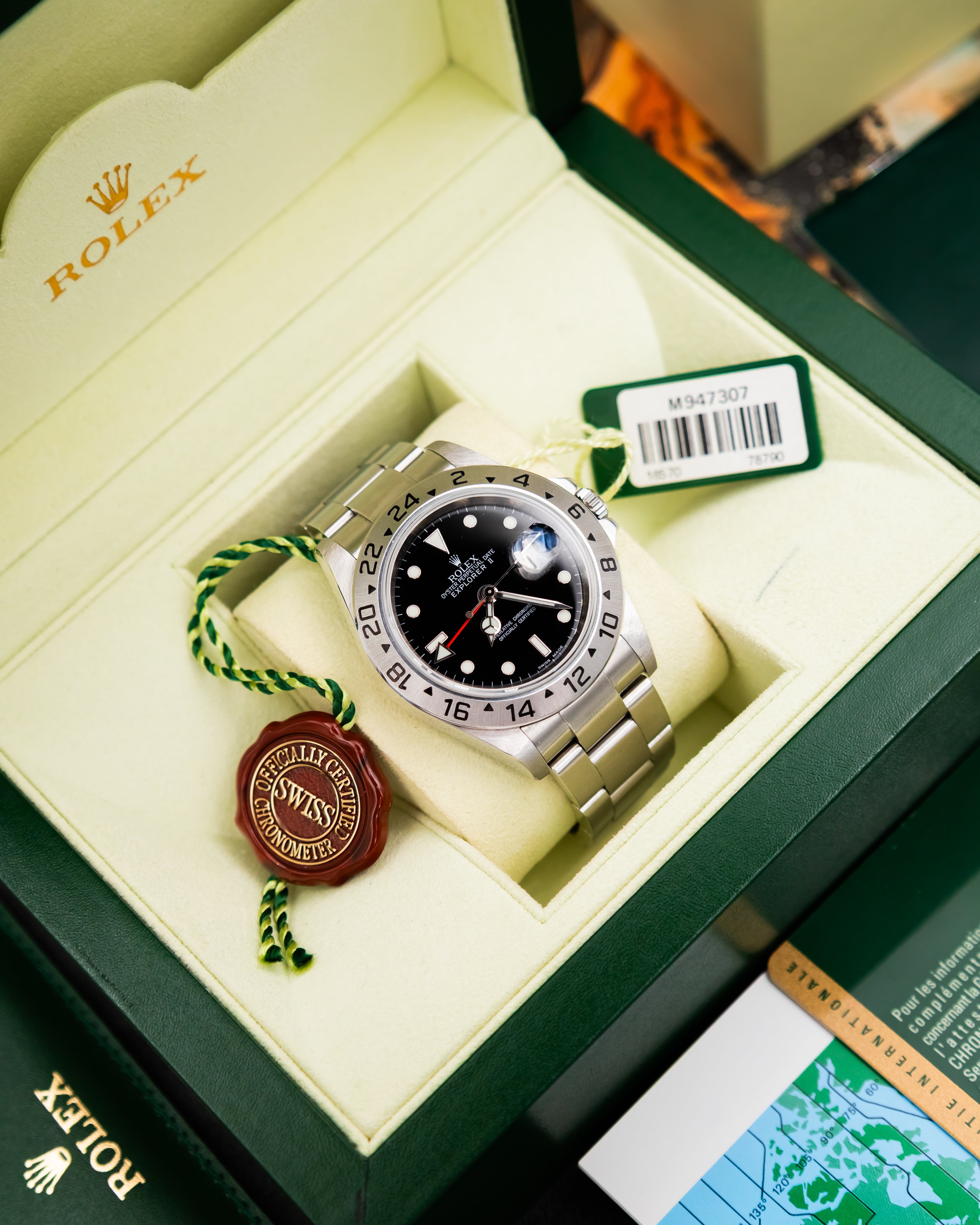 Rolex 16570T RRR Explorer II - Black Dial