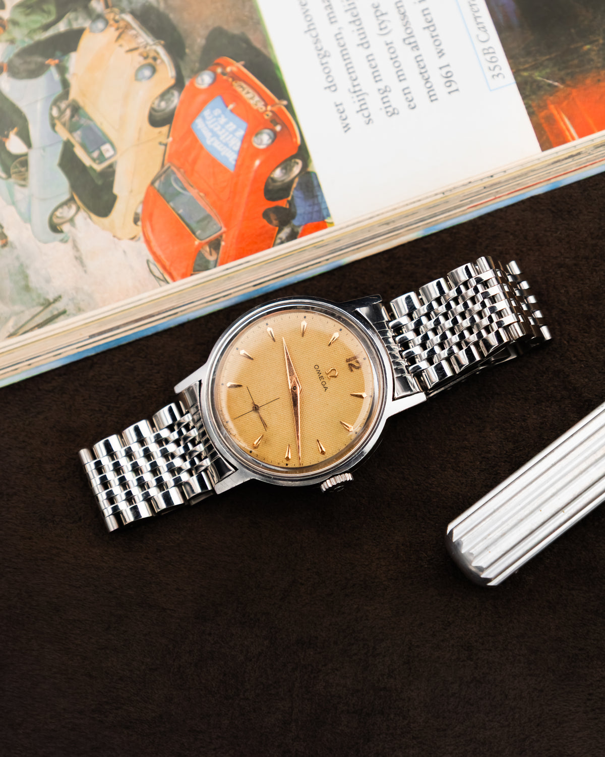 Omega 125.003-62 Seamaster Sub-Second - Waffle Dial