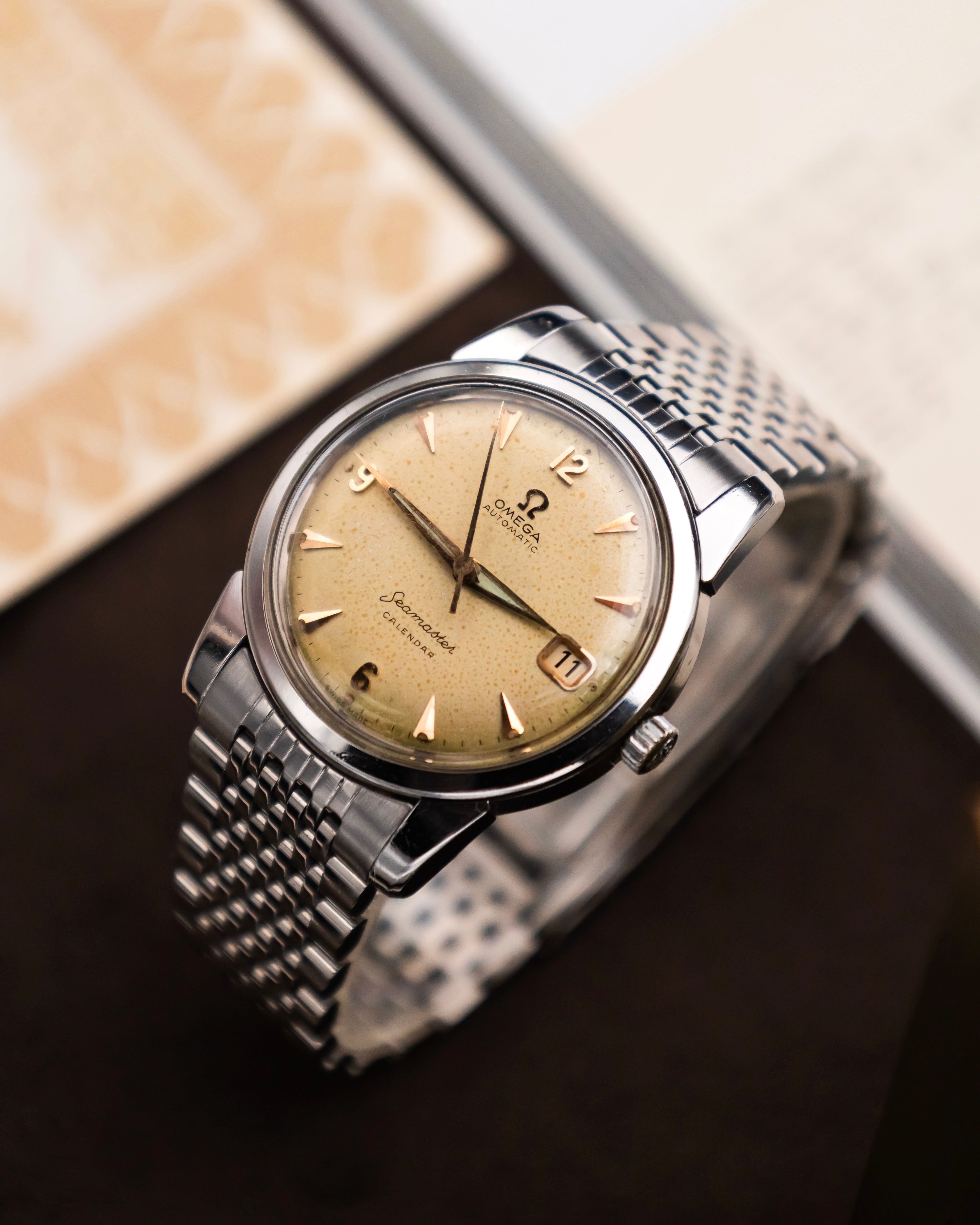 Omega 2849-10SC Seamaster Calendar - Ivory dial