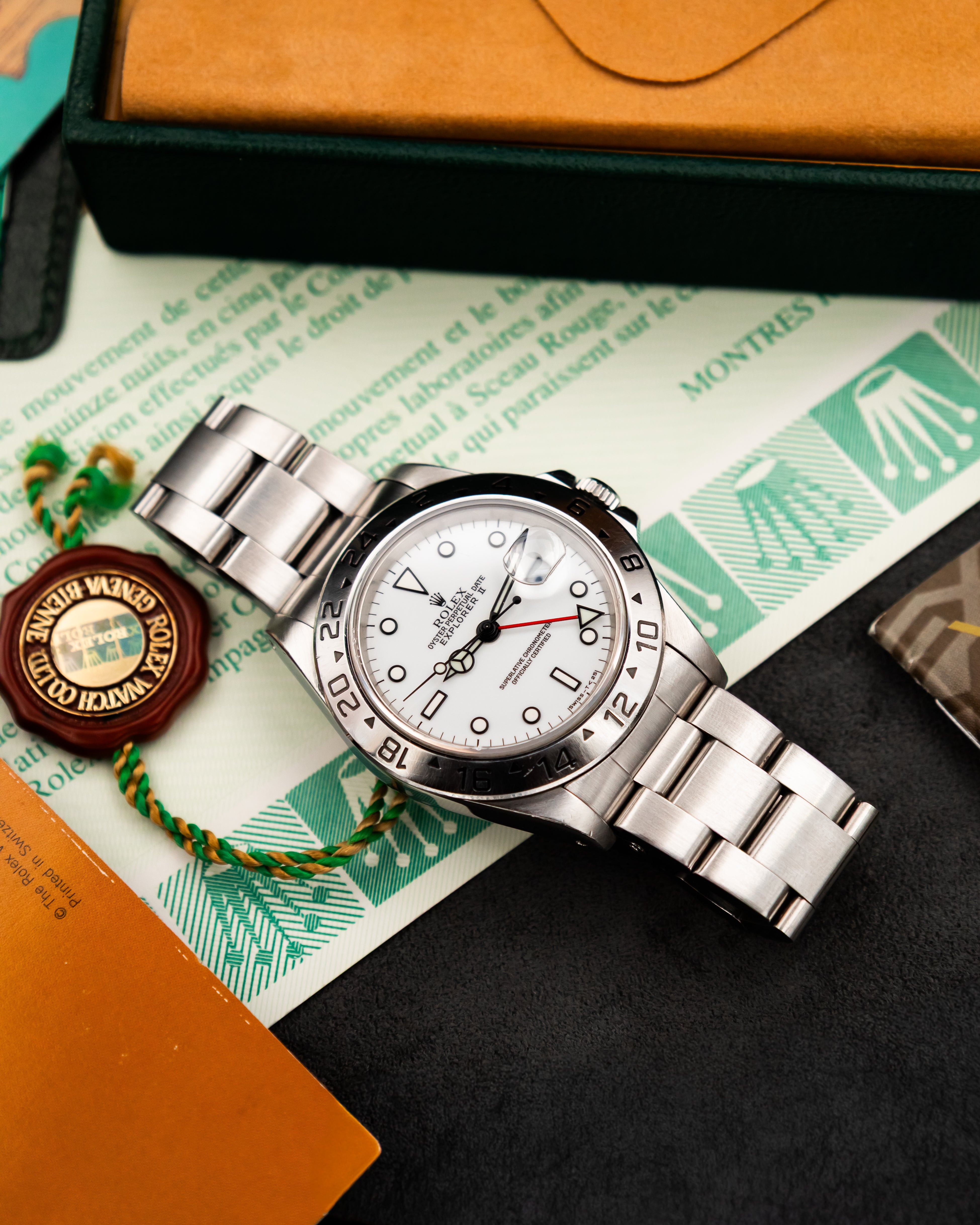 Rolex 16570 Explorer II - Polar White Dial