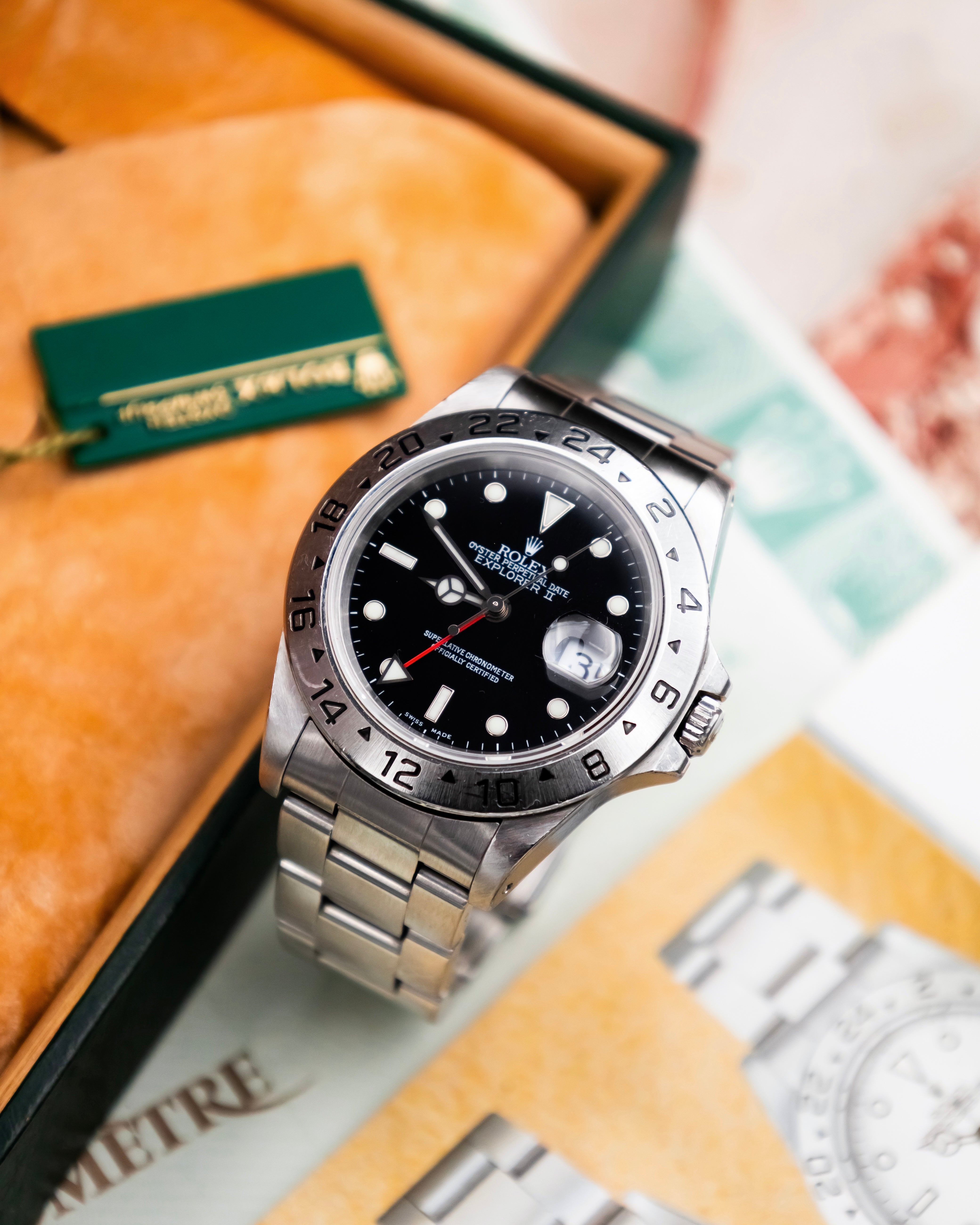 Rolex 16570 Explorer II - Black Dial