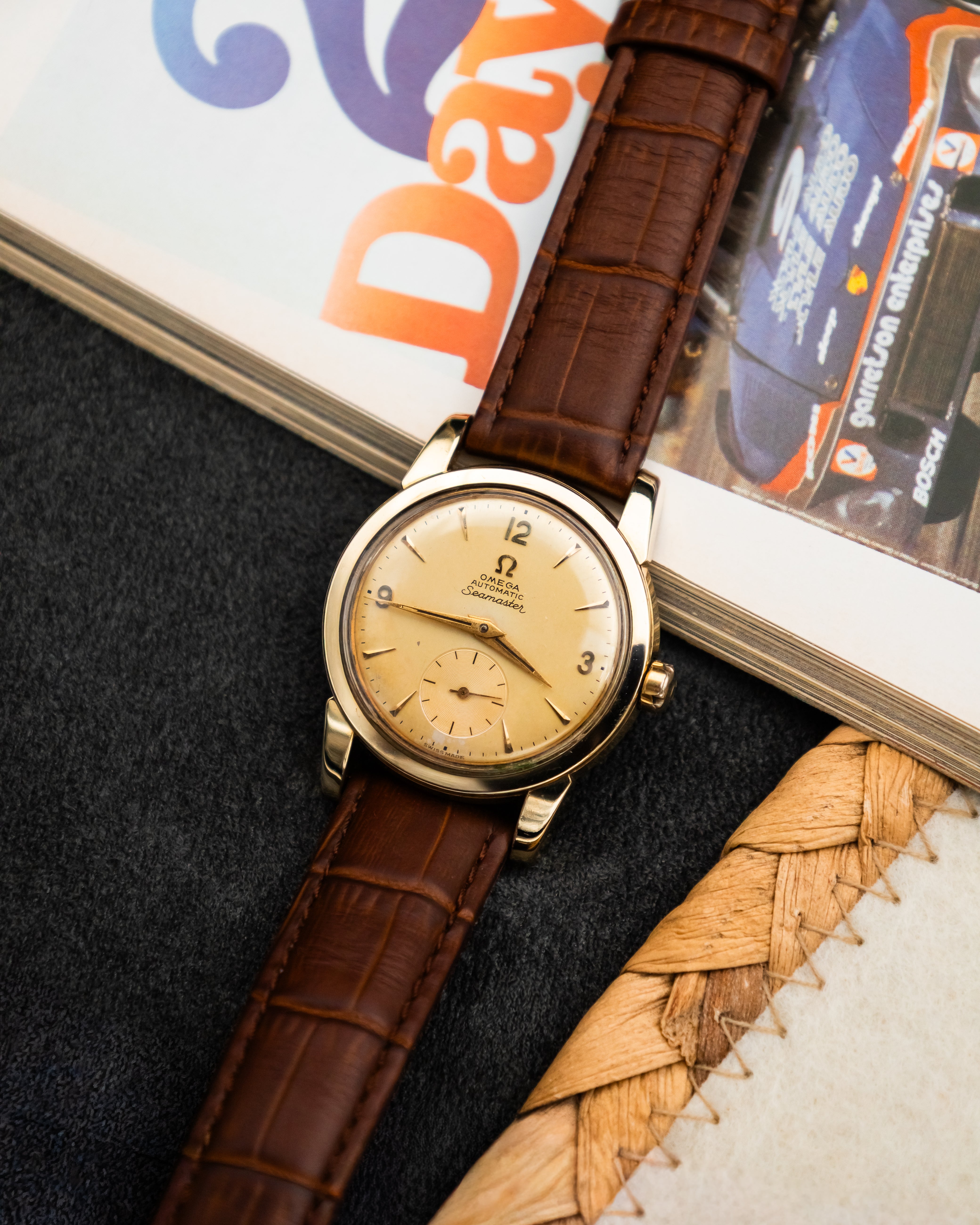 Omega 2848-1 Seamaster Sub-Second - Champagne Dial