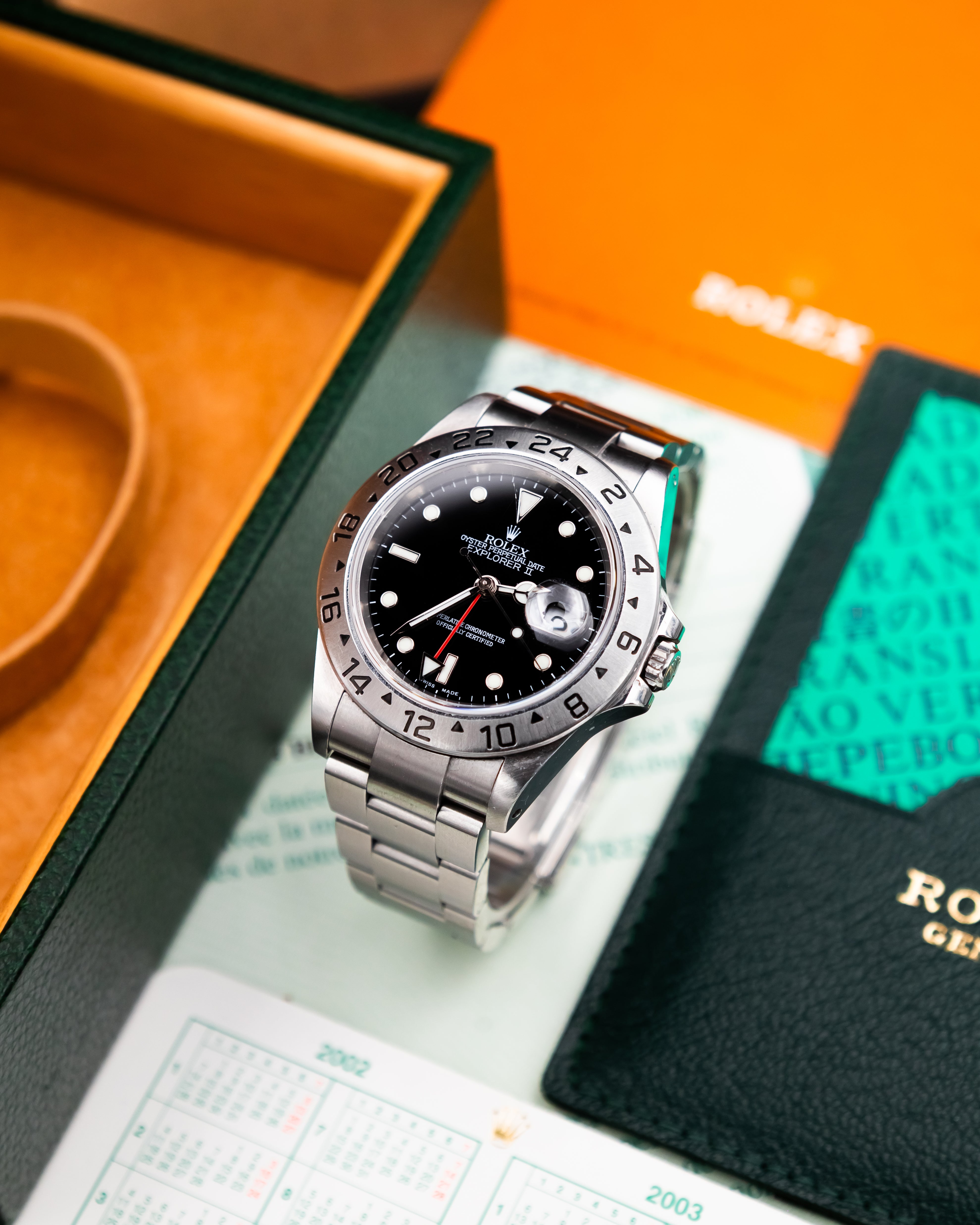 Rolex 16570 Explorer II - Black Dial