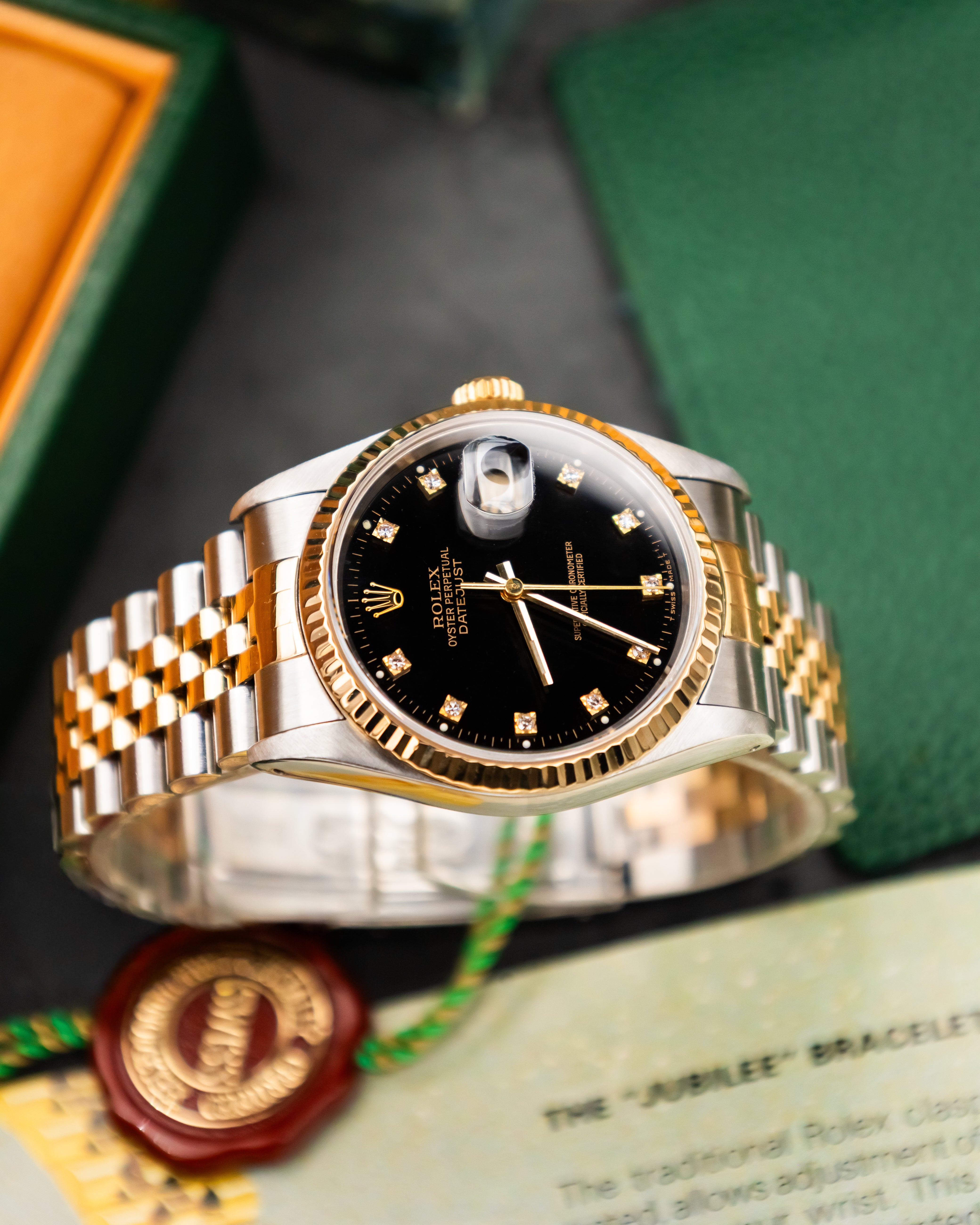 Rolex 16233 Perpetual Datejust - Factory Diamond Set Dial