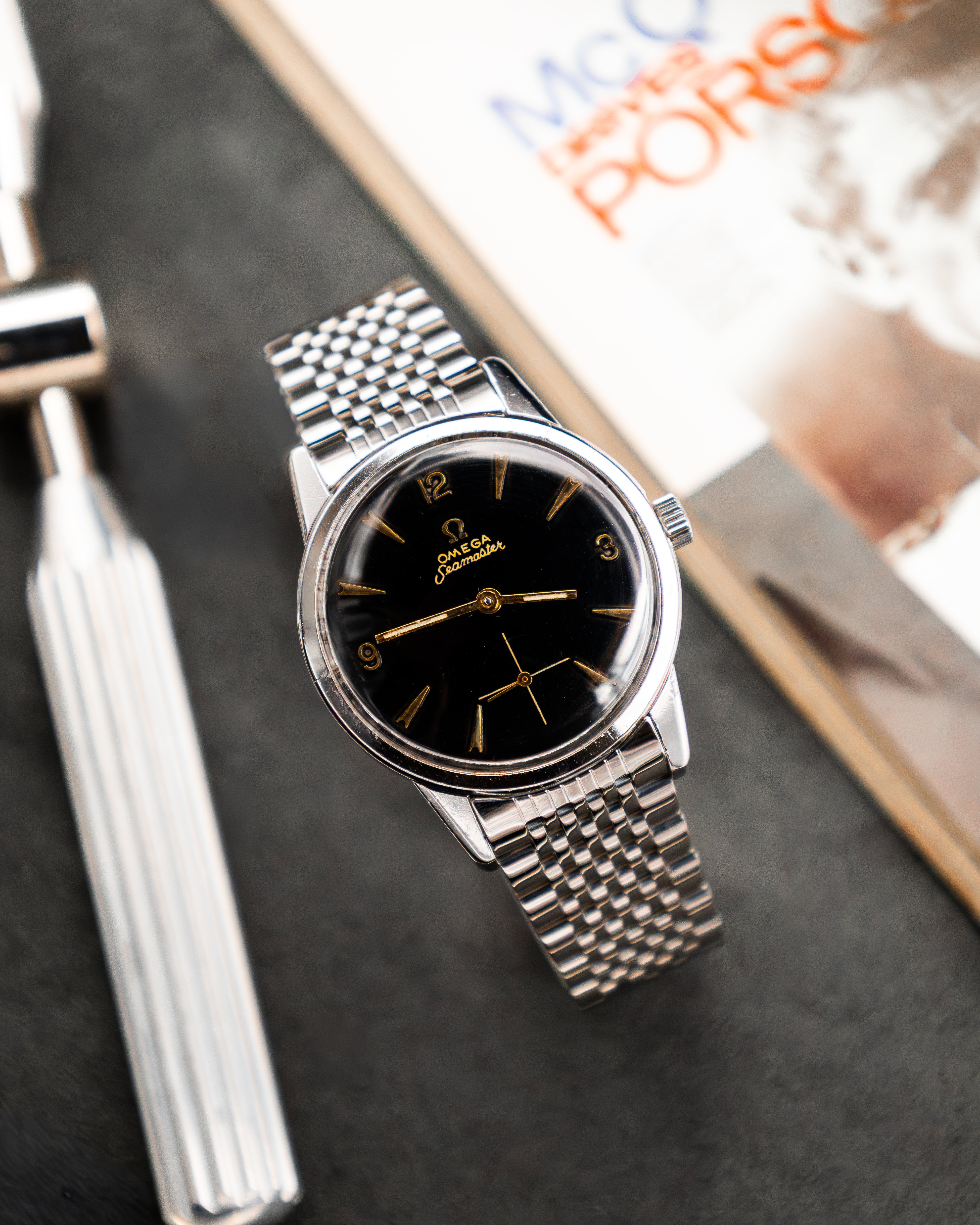 Omega 14389-1 Seamaster Sub-Second - Black Dial