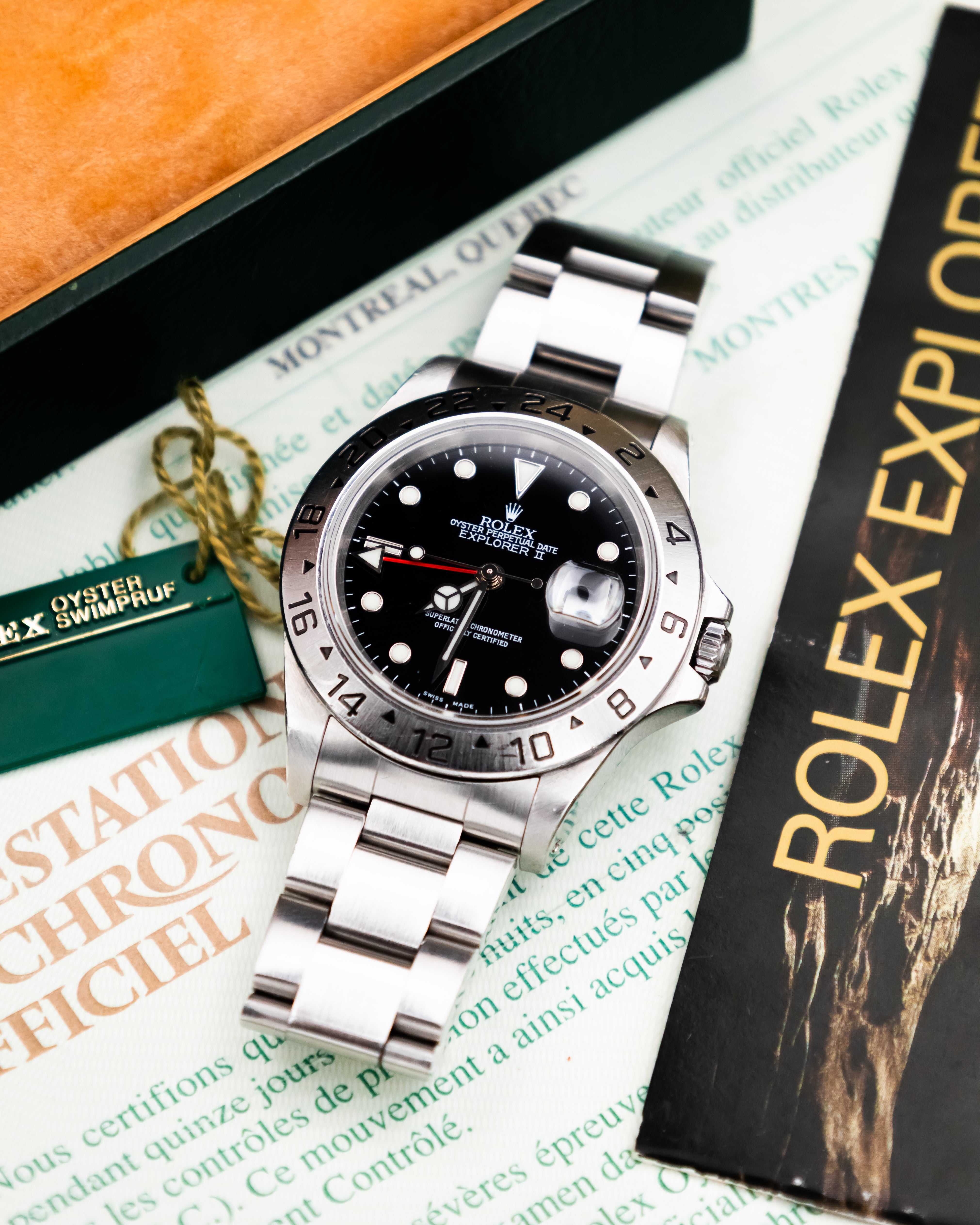 Rolex 16570 Explorer II - Black Dial