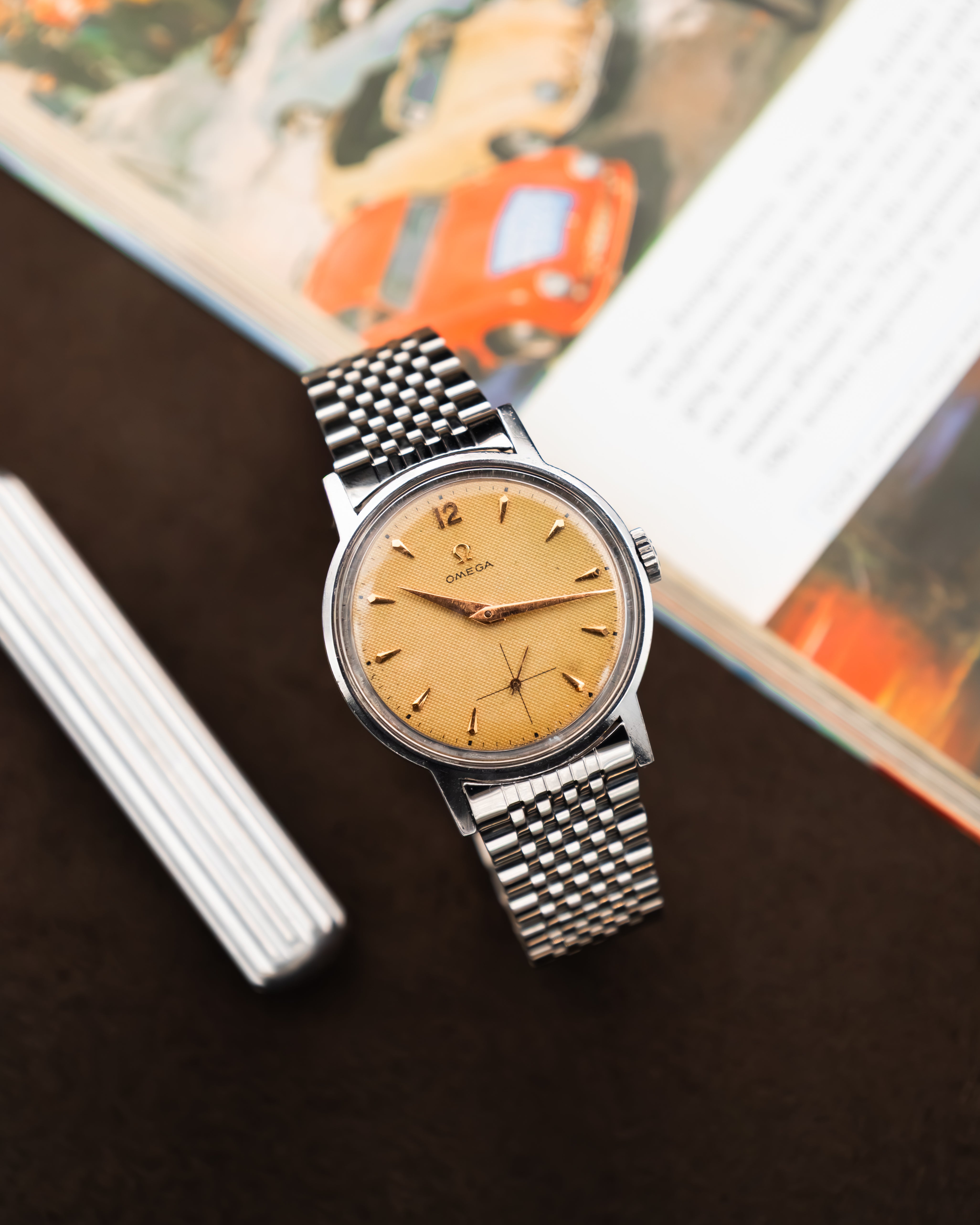 Omega 125.003-62 Seamaster Sub-Second - Waffle Dial