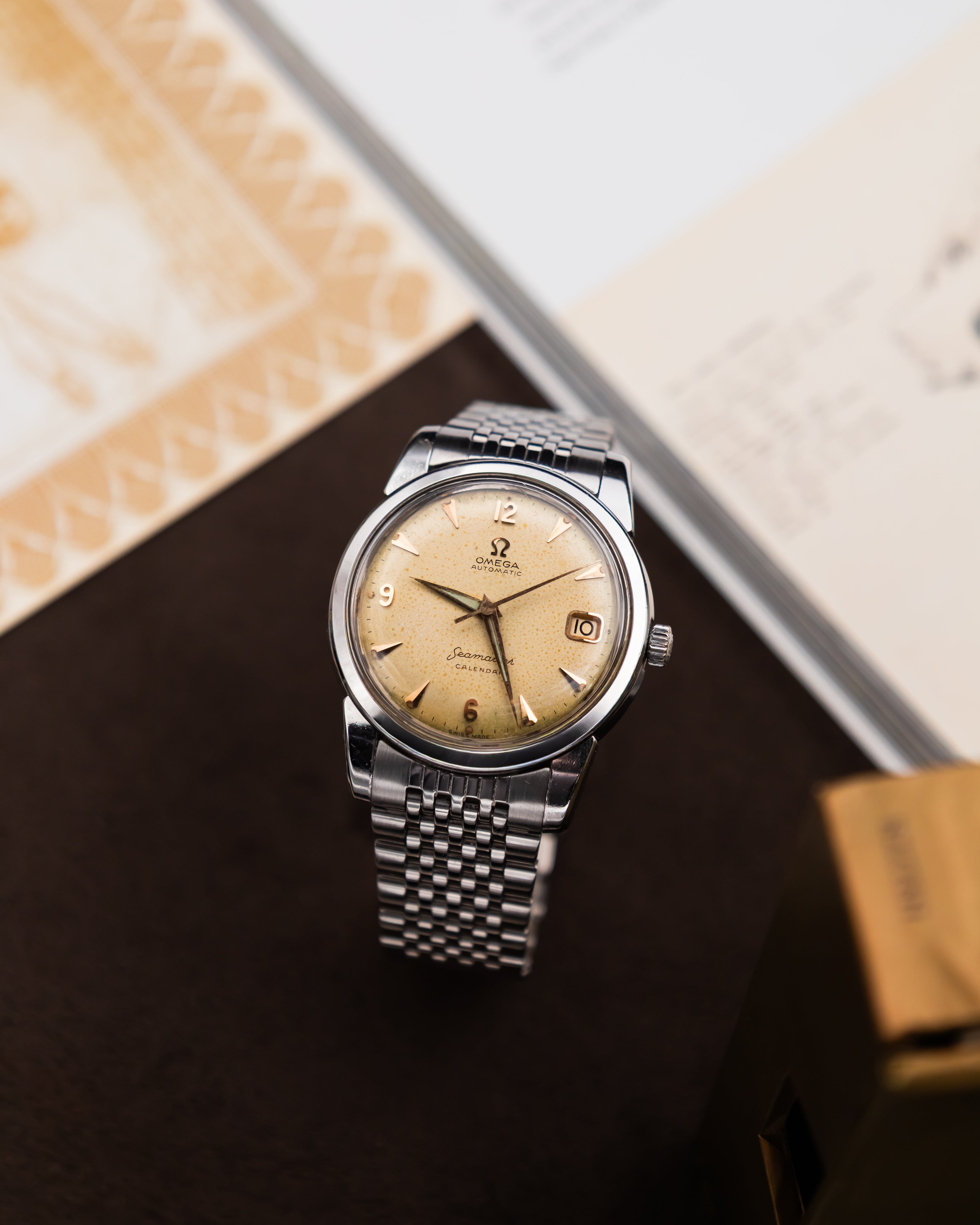 Omega 2849-10SC Seamaster Calendar - Ivory dial