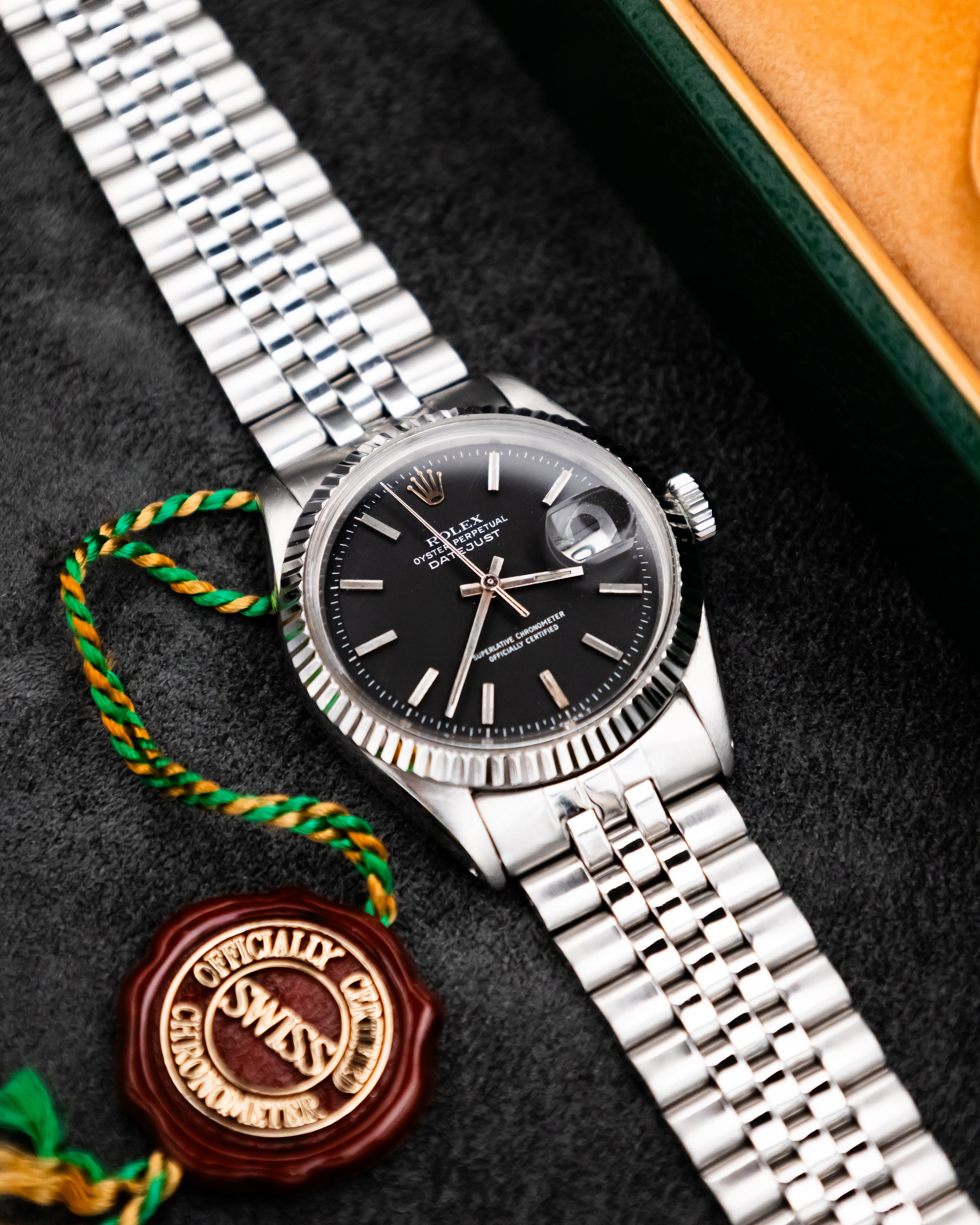 Rolex 1603 Perpetual Datejust - black dial