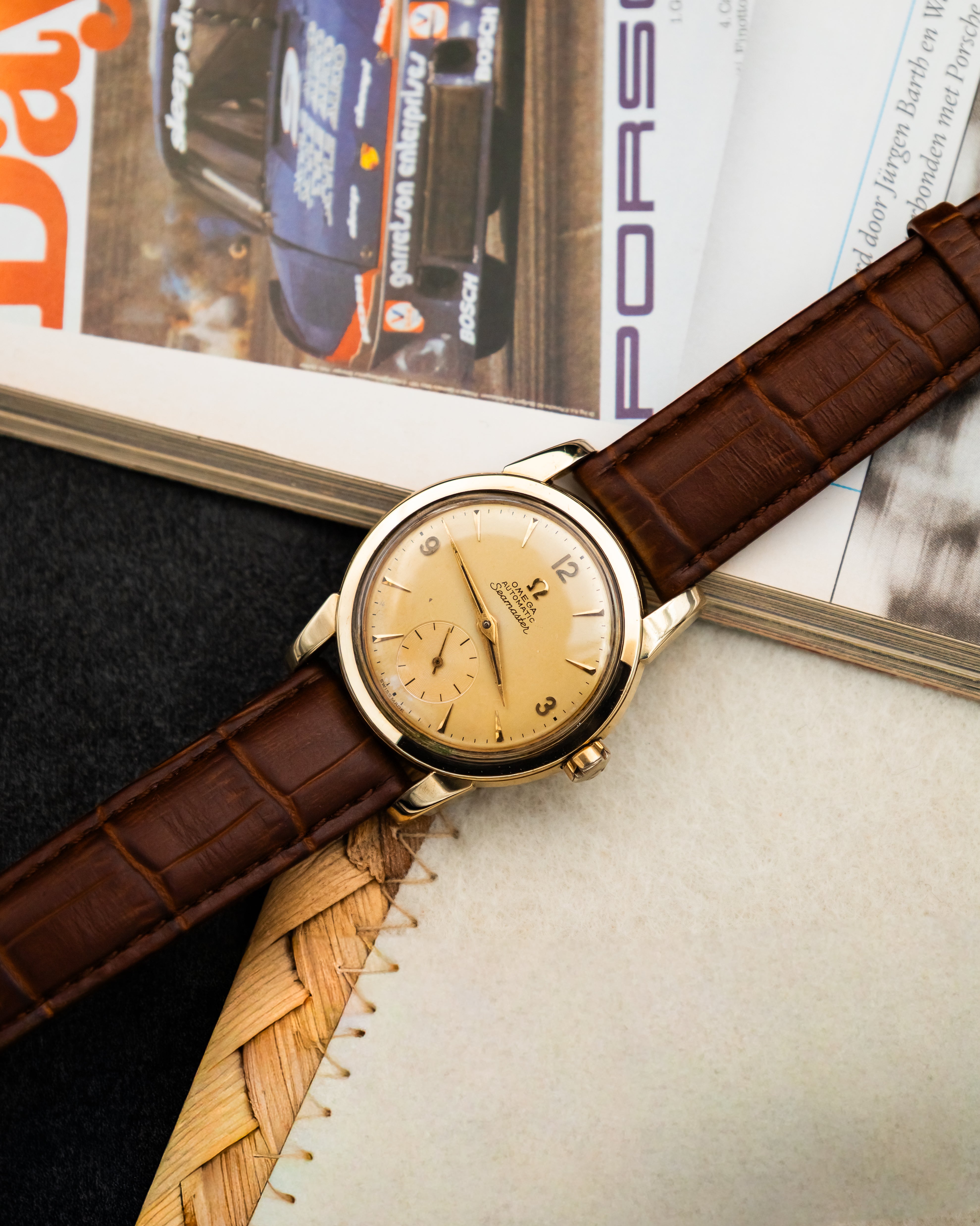 Omega 2848-1 Seamaster Sub-Second - Champagne Dial