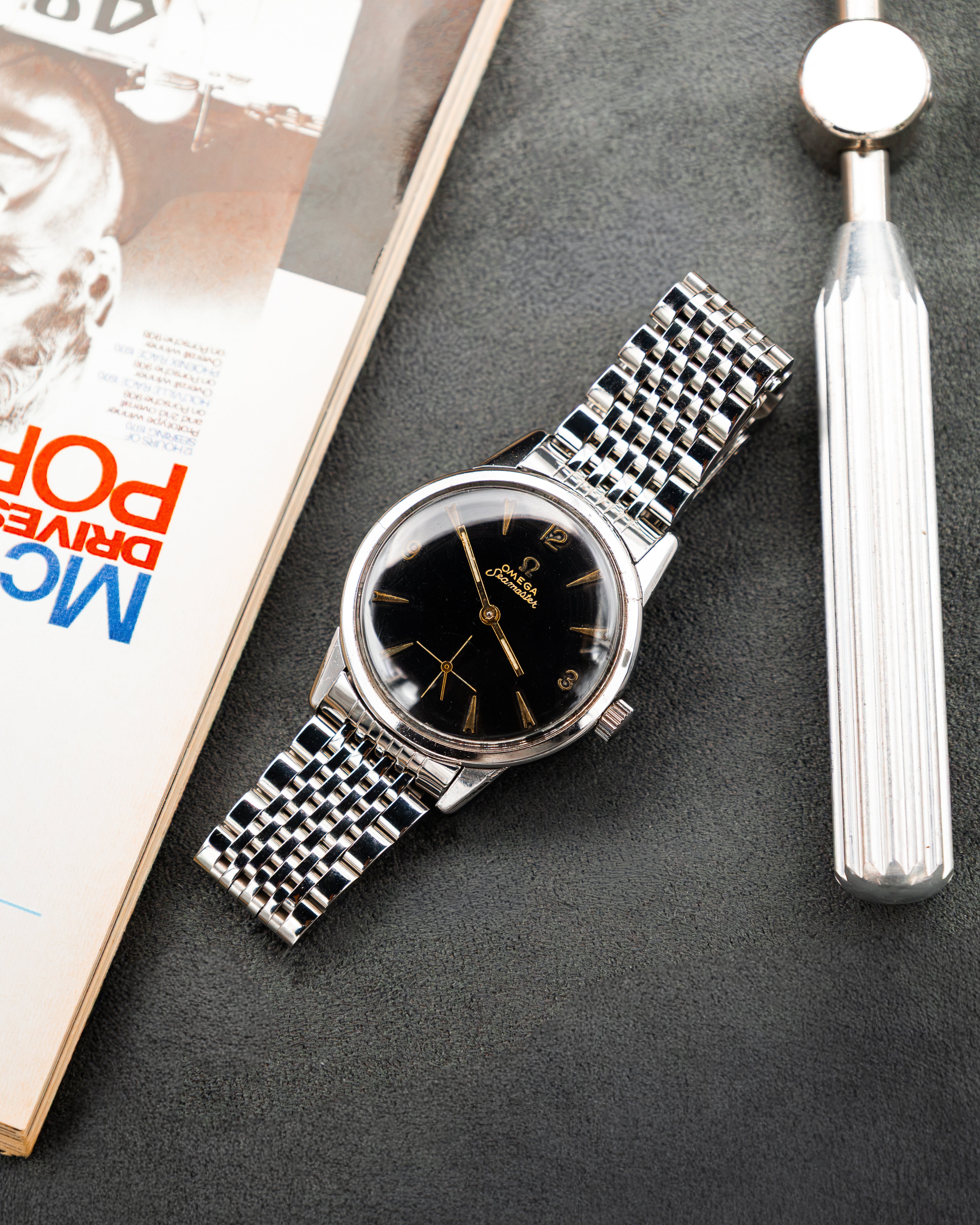Omega 14389-1 Seamaster Sub-Second - Black Dial