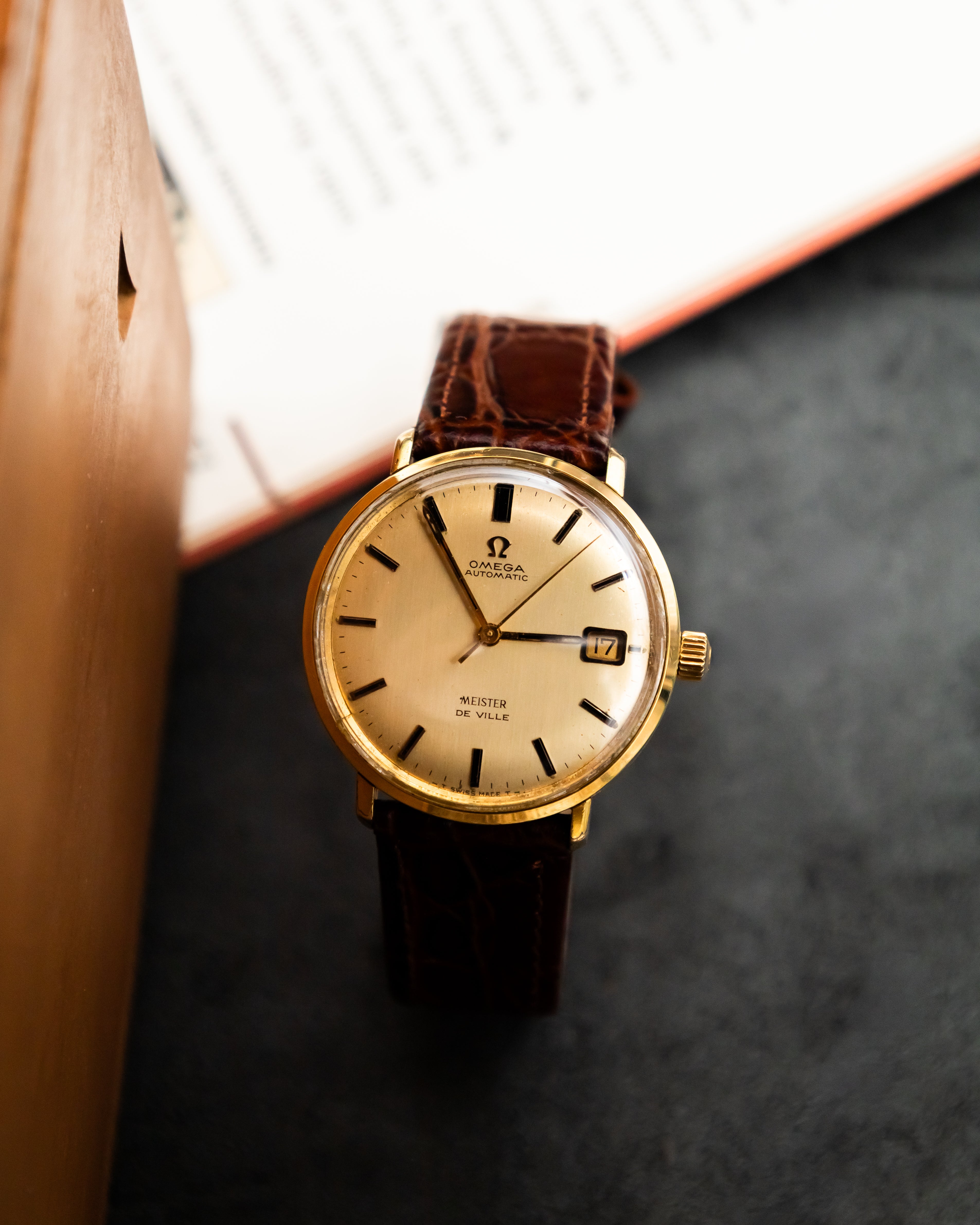 Omega 166.033 Meister De Ville - Gold dial