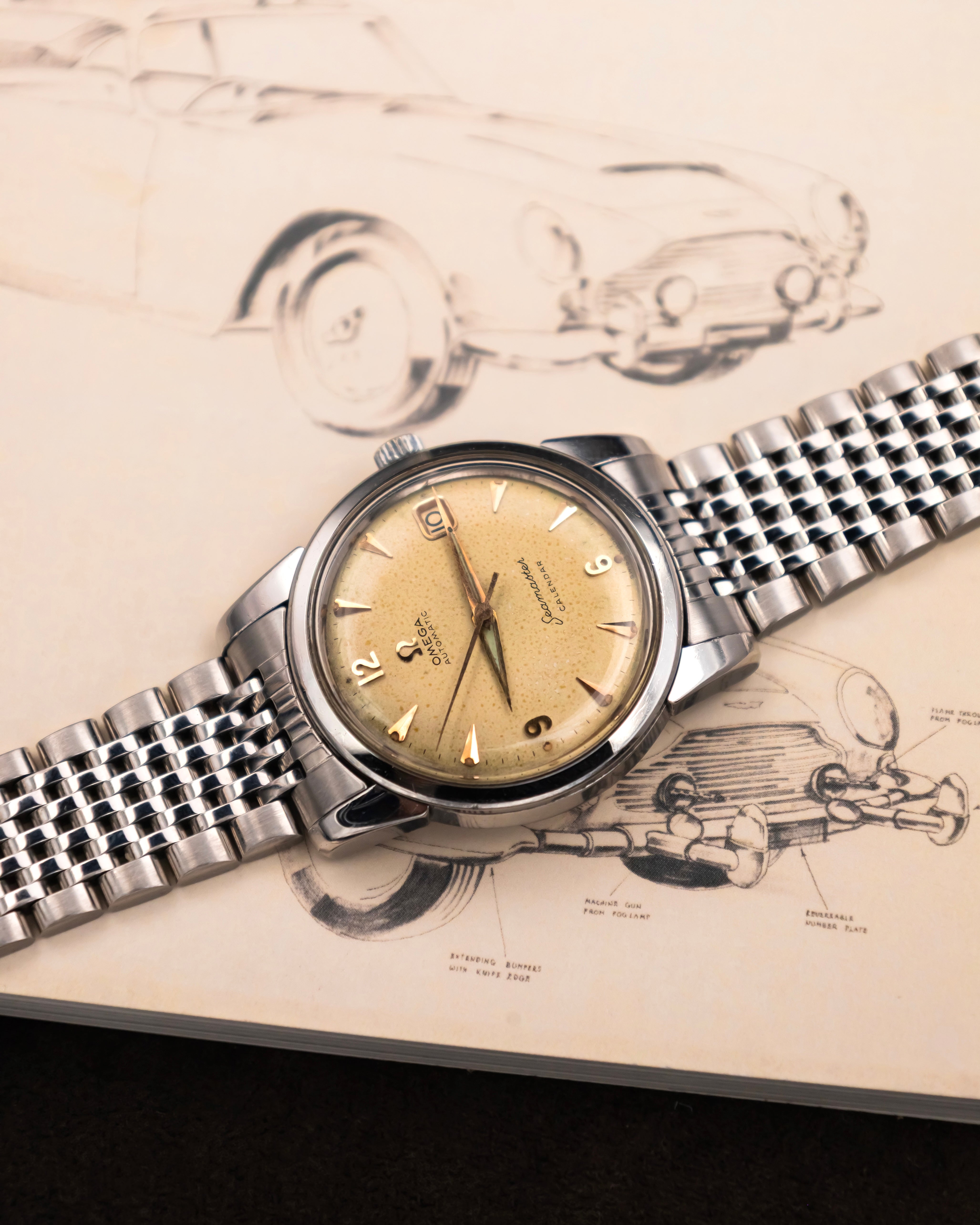 Omega 2849-10SC Seamaster Calendar - Ivory dial