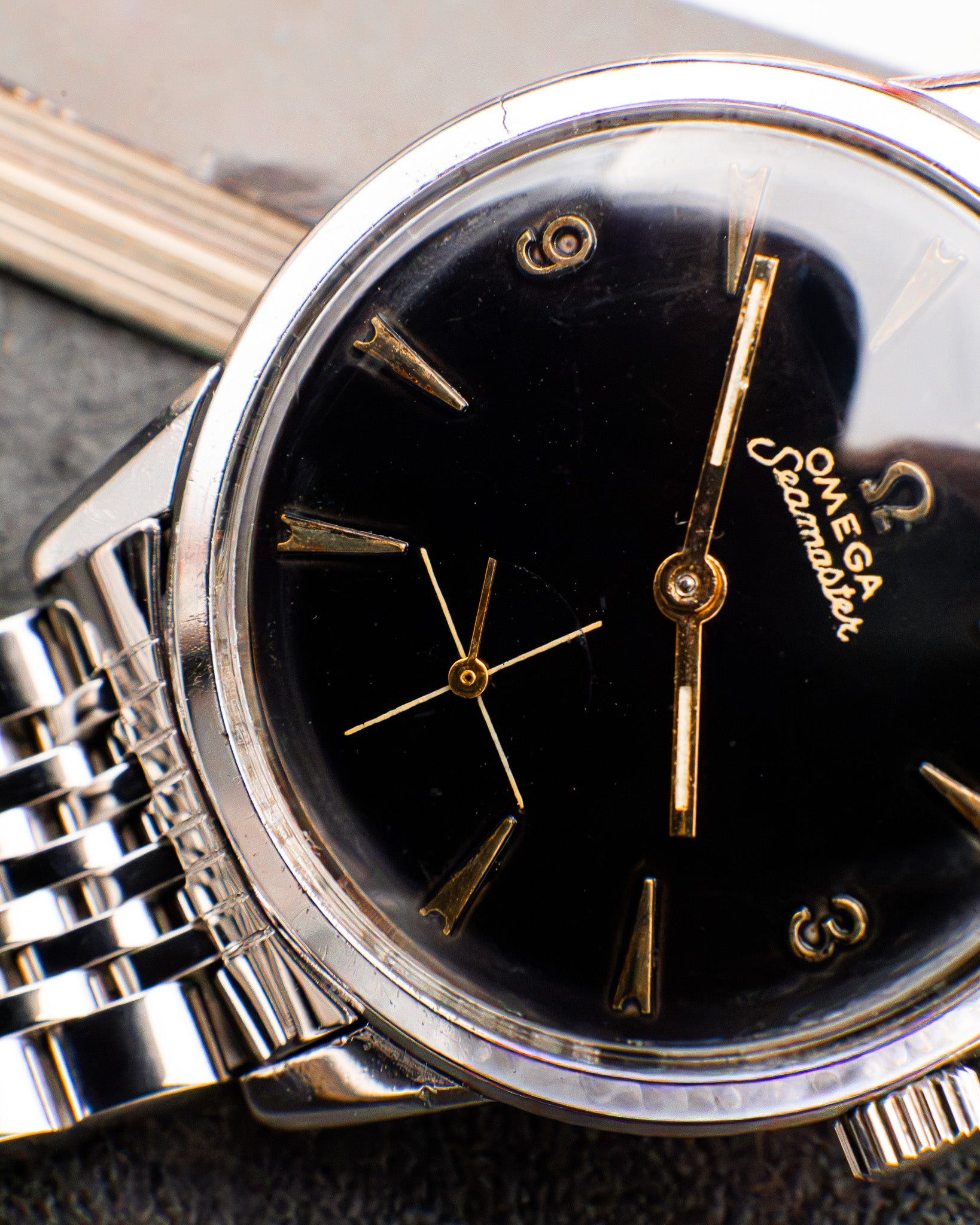 Omega 14389-1 Seamaster Sub-Second - Black Dial