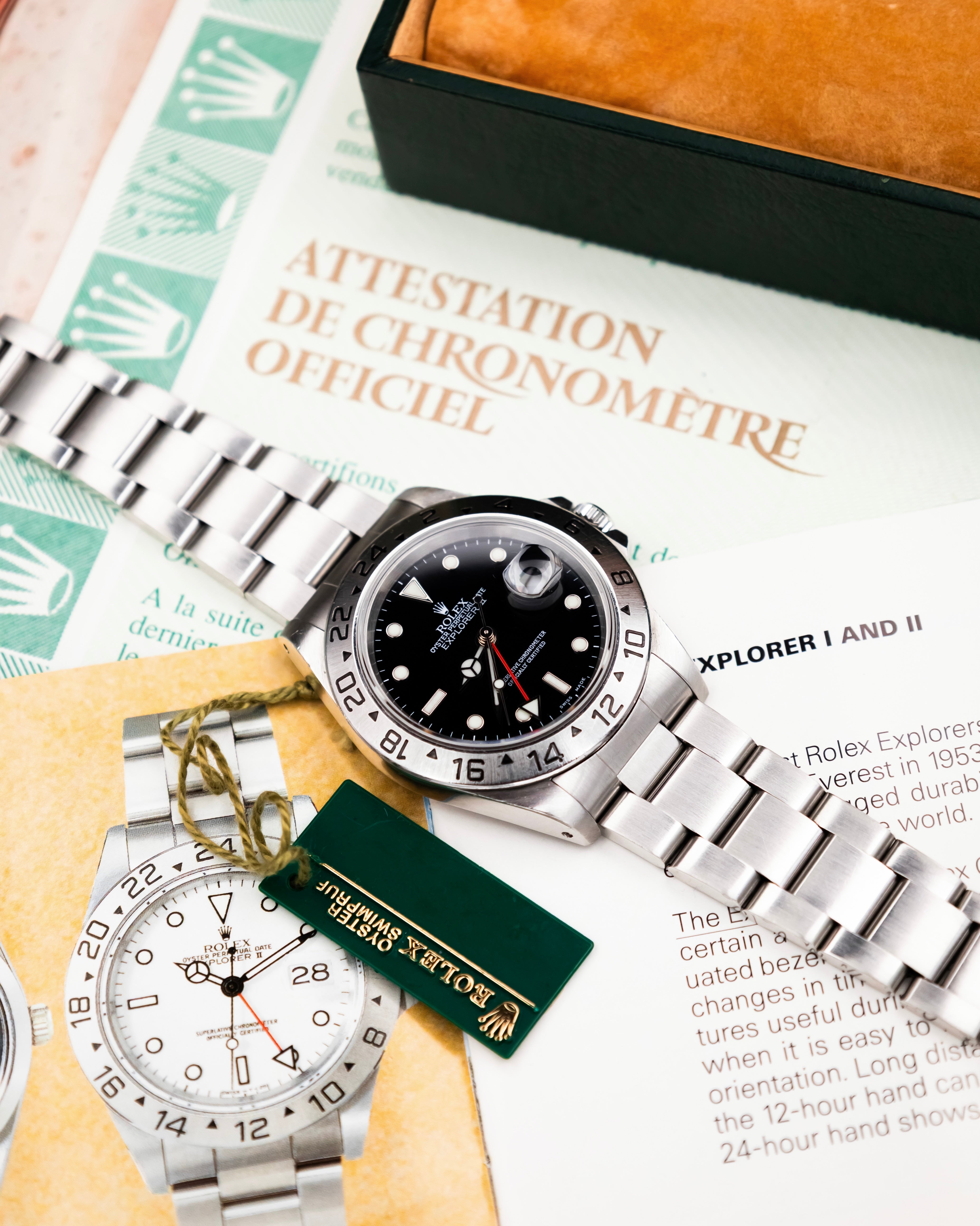 Rolex 16570 Explorer II - Black Dial