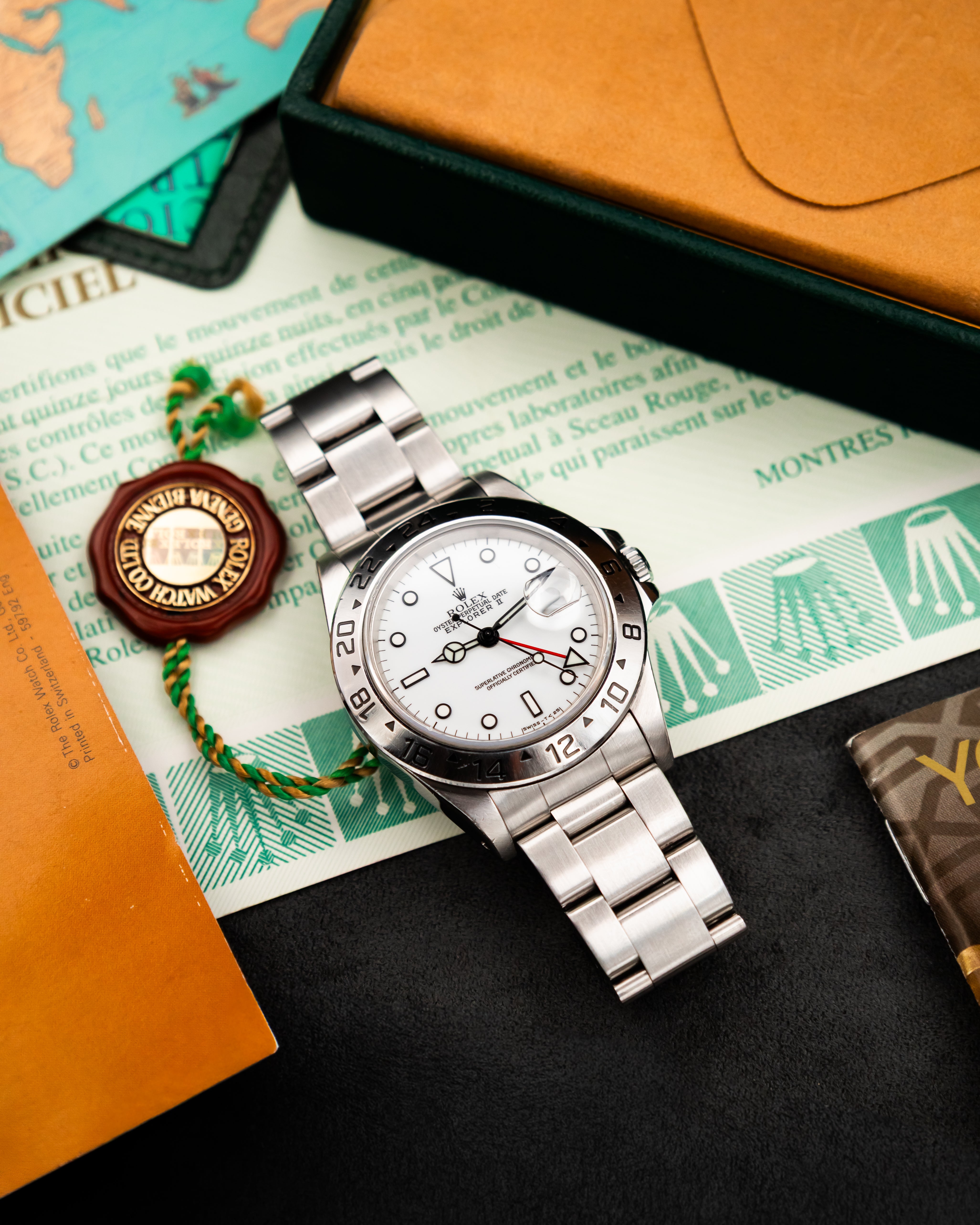 Rolex 16570 Explorer II - Polar White Dial