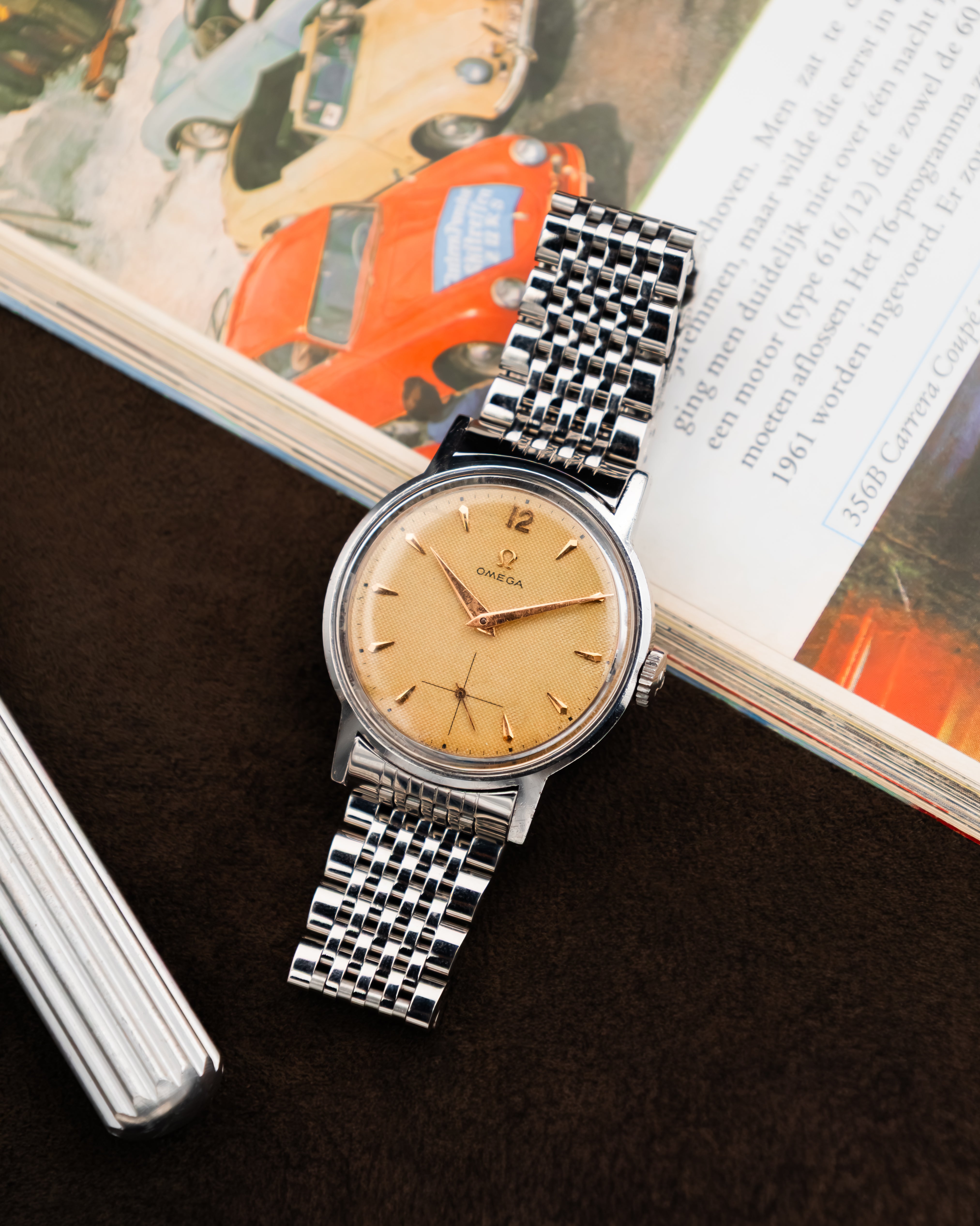 Omega 125.003-62 Seamaster Sub-Second - Waffle Dial