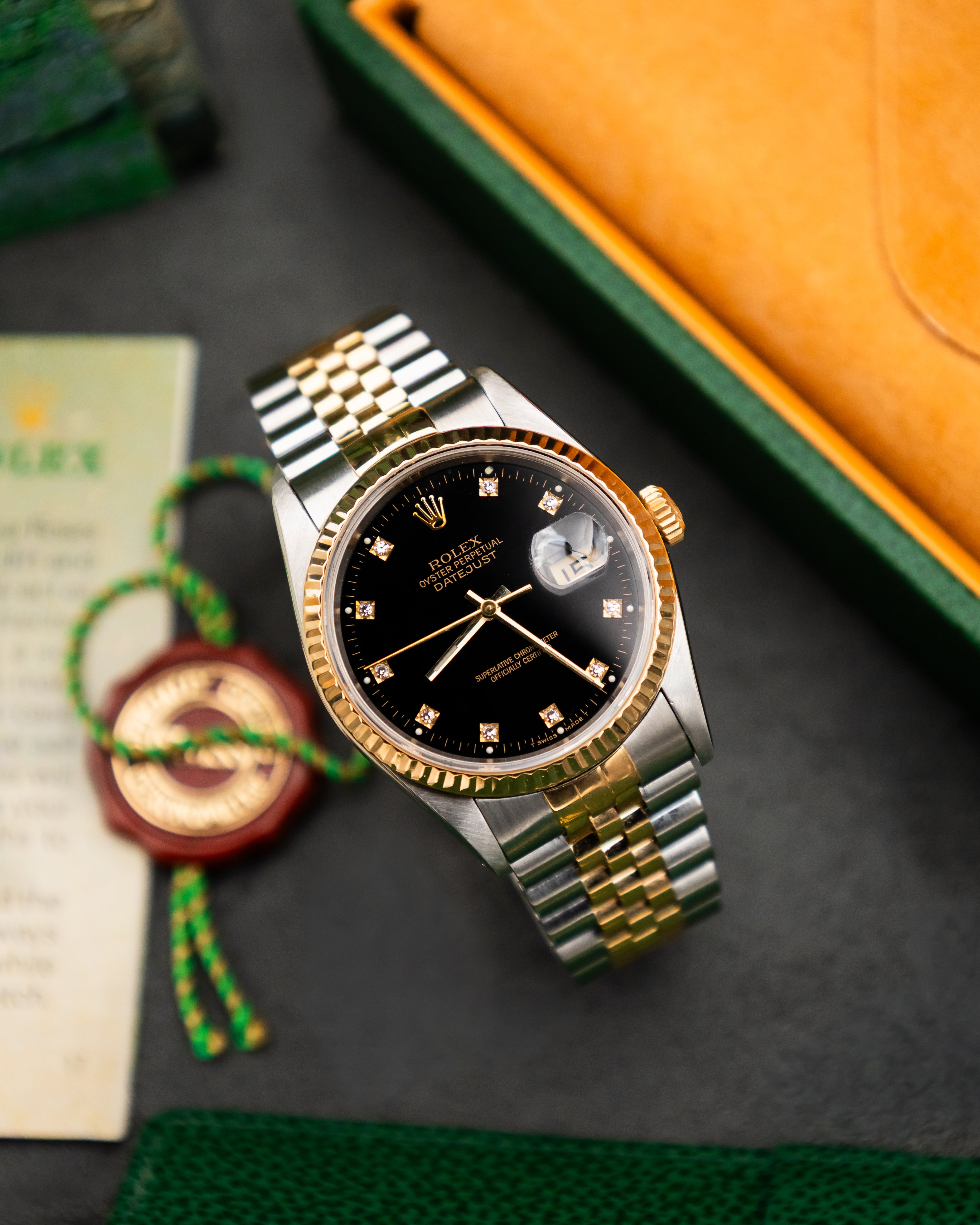 Rolex 16233 Perpetual Datejust - Factory Diamond Set Dial