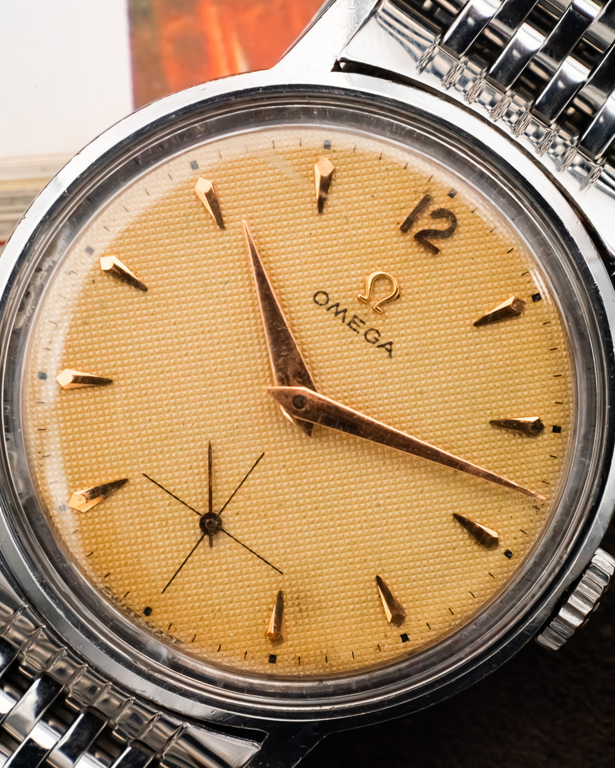 Omega 125.003-62 Seamaster Sub-Second - Waffle Dial