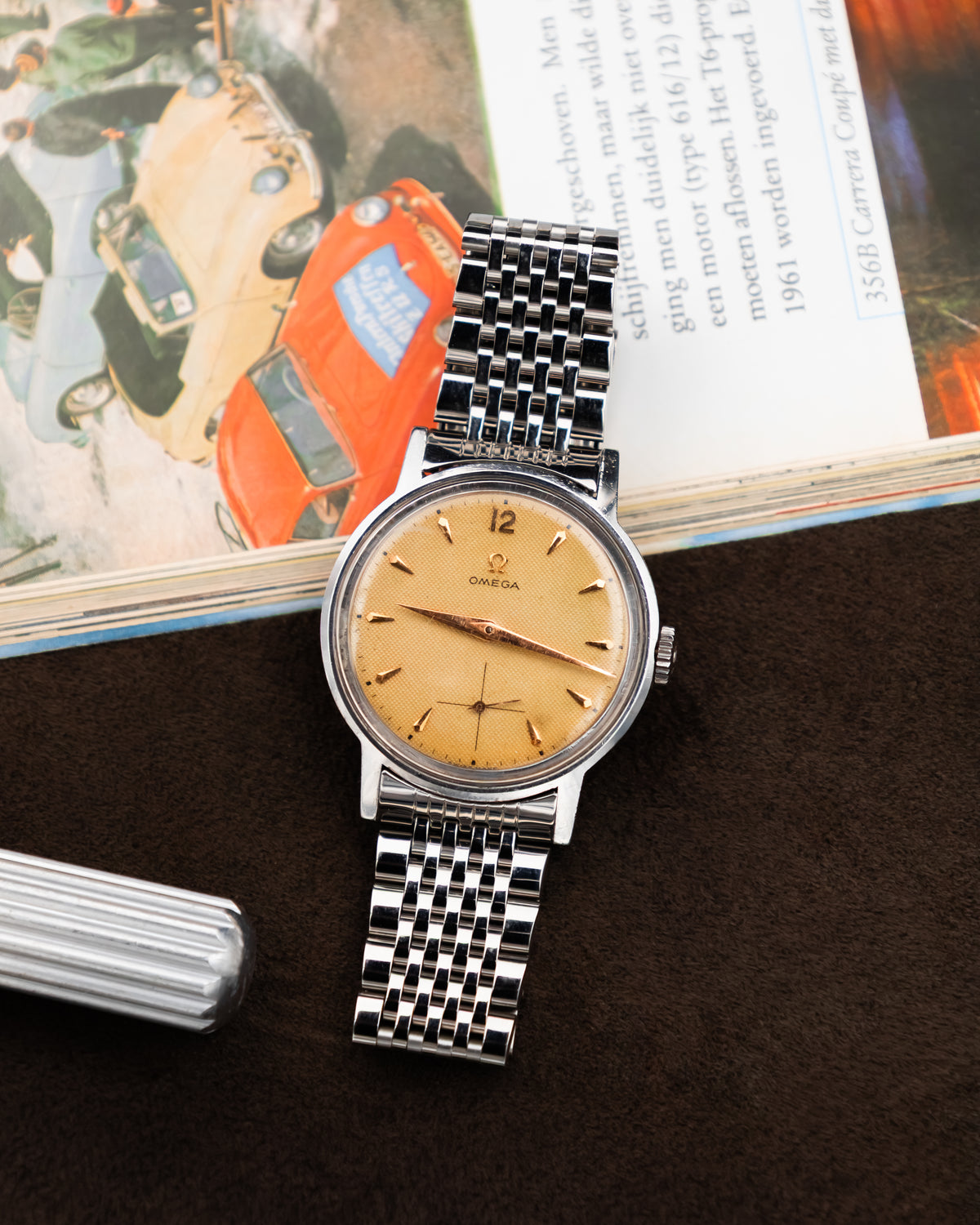Omega 125.003-62 Seamaster Sub-Second - Waffle Dial