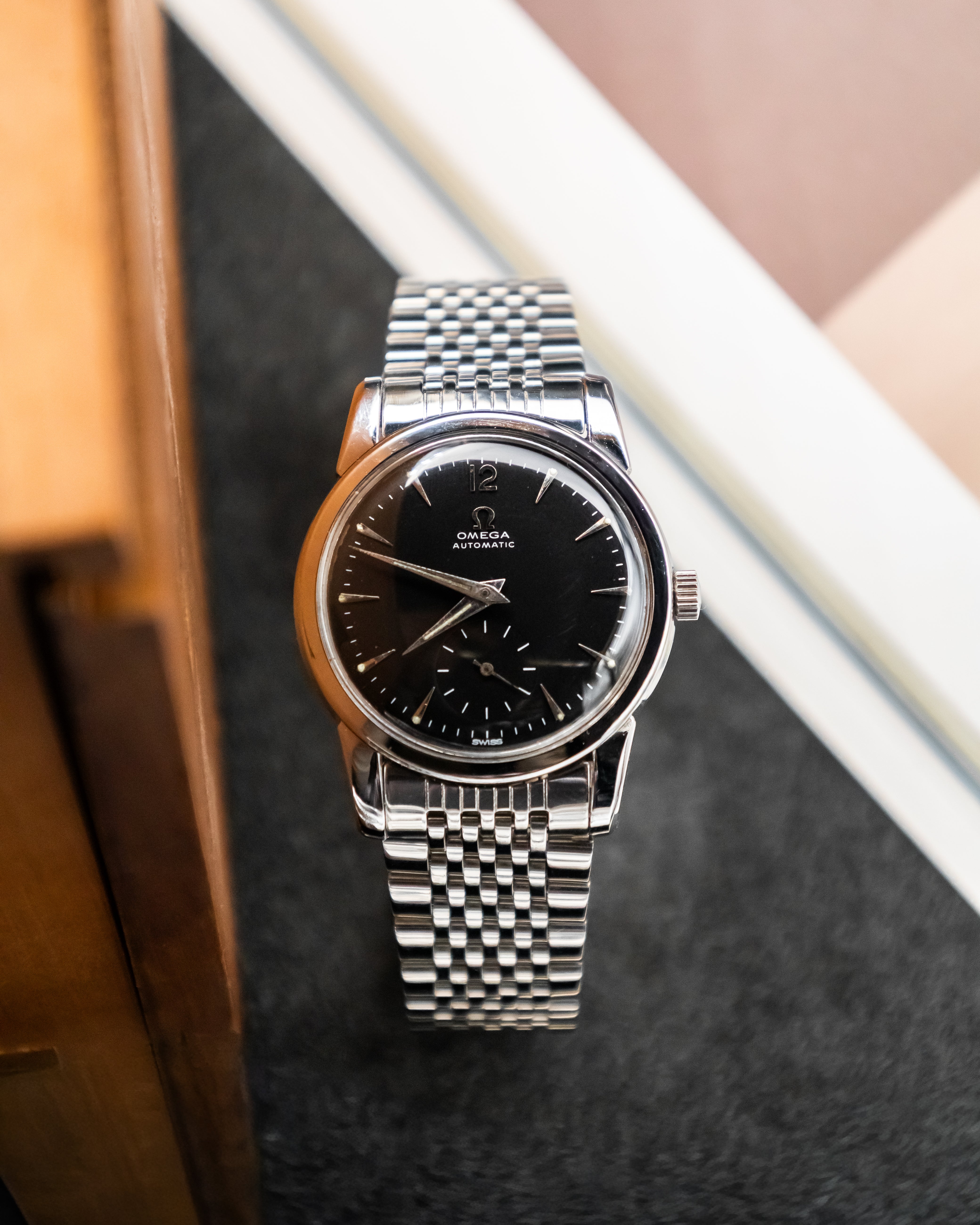 Omega 2848-1 Seamaster Sub-Second - Black Dial