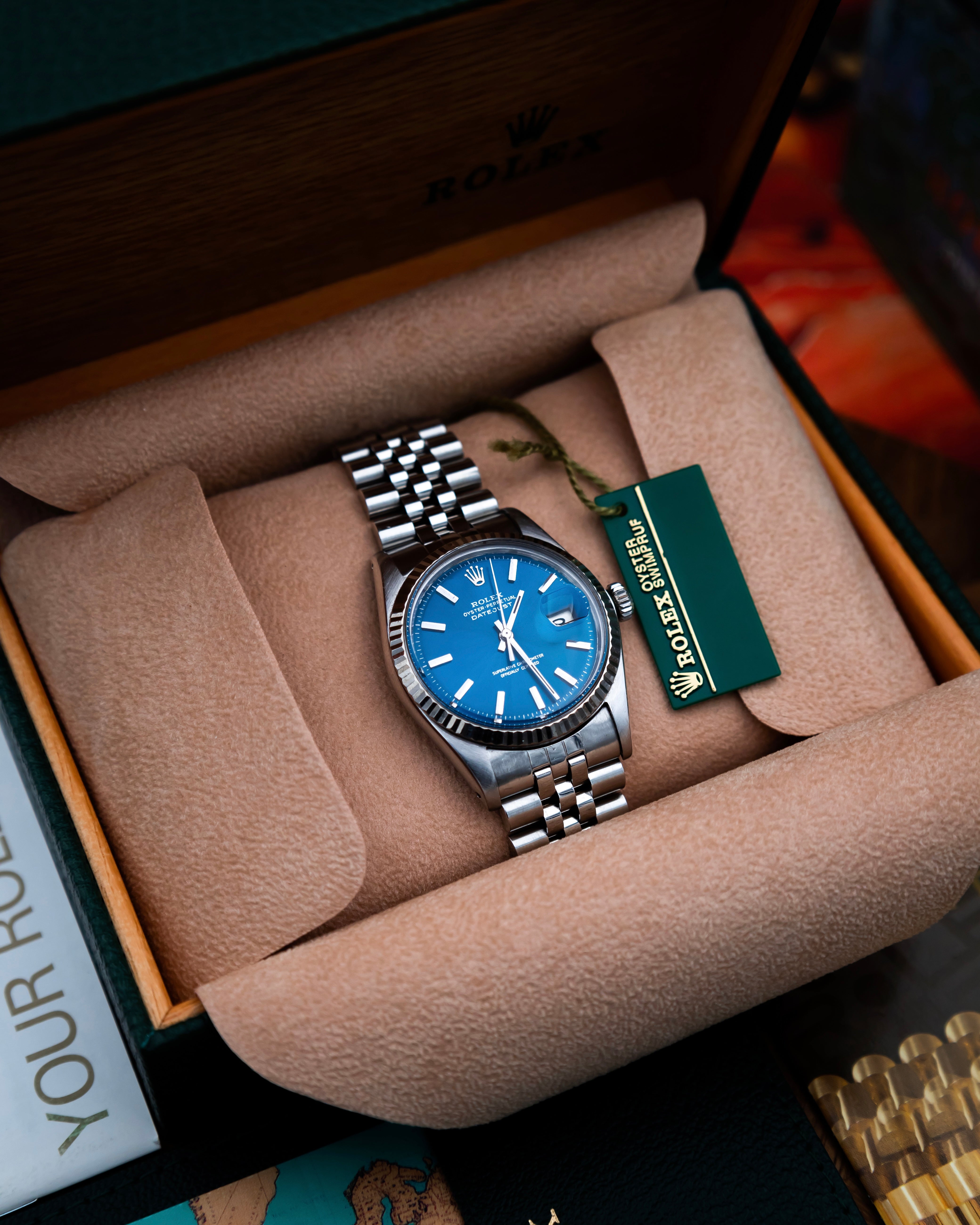 Rolex 1601 Oyster Perpetual Datejust - blue dial