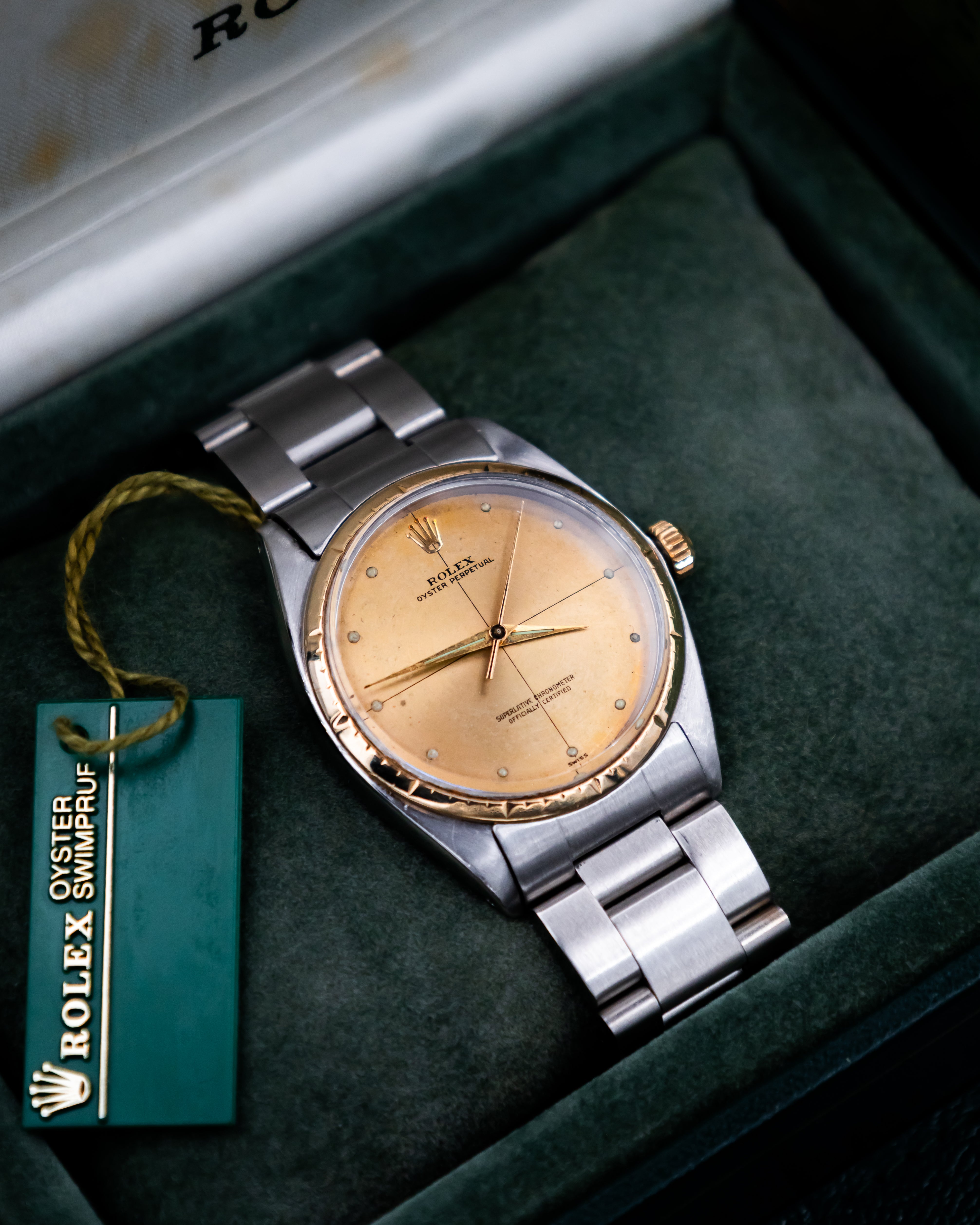 Rolex 1008 Oyster Perpetual- gold dial