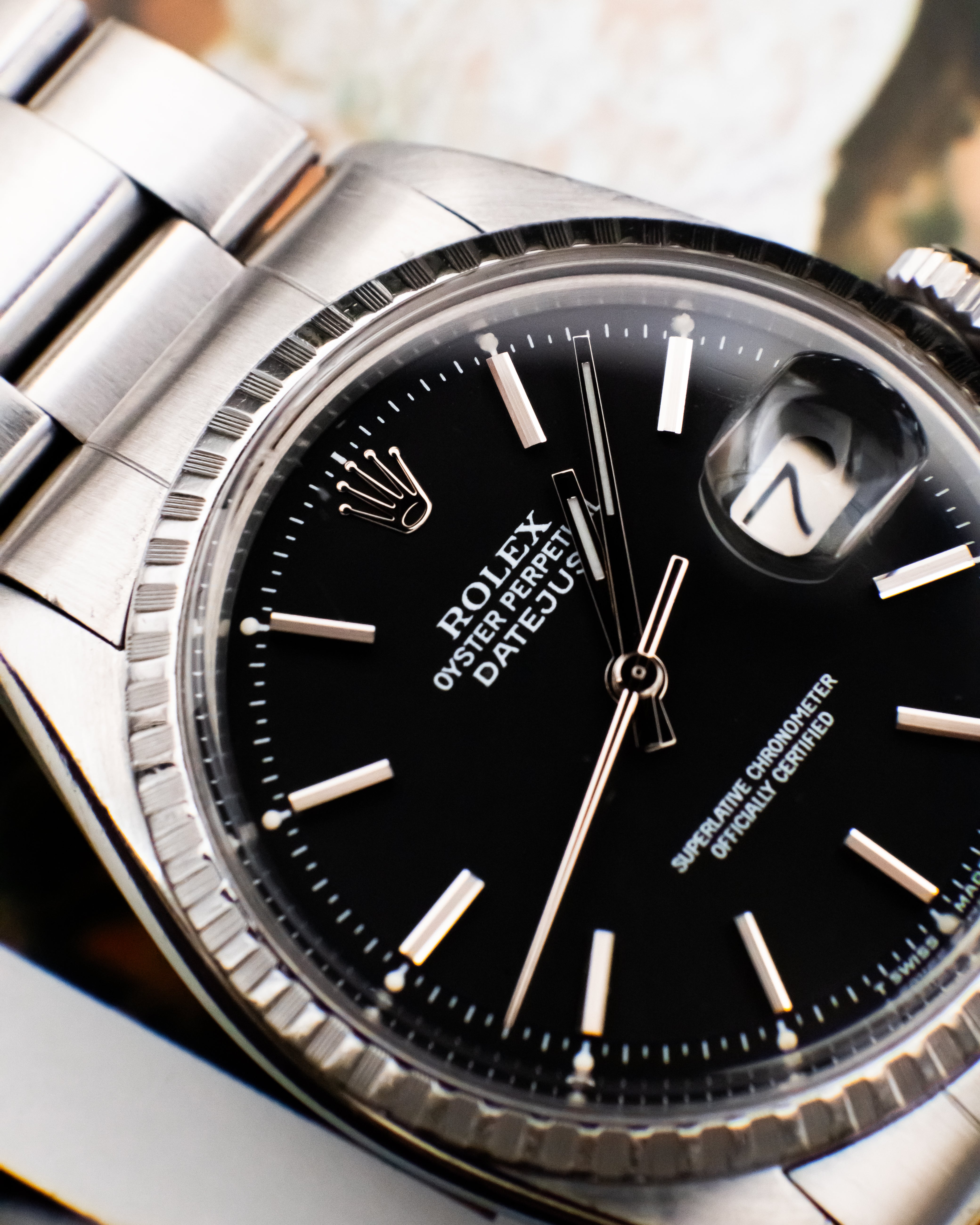 Rolex 1603 Perpetual Datejust - Black Dial