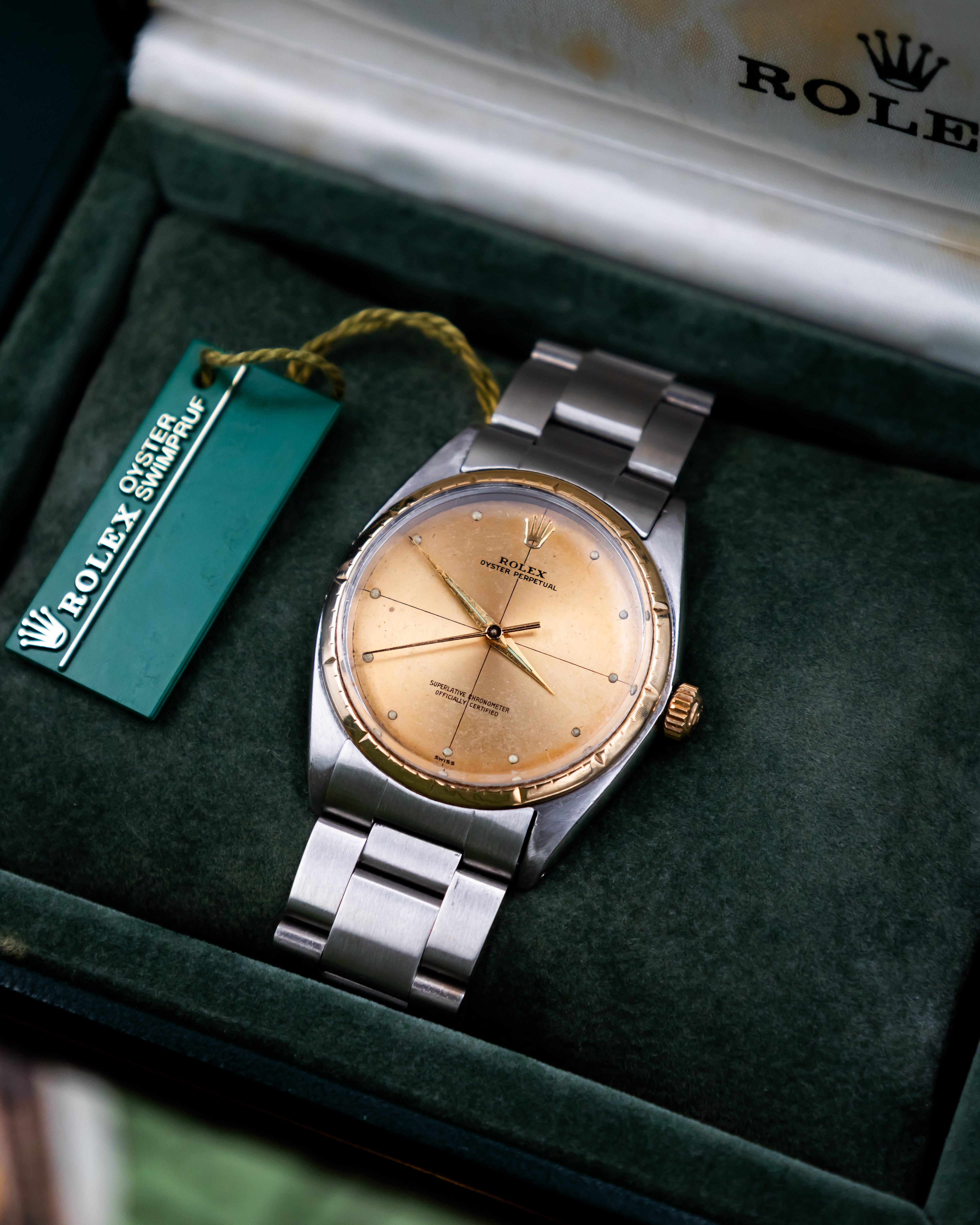 Rolex 1008 Oyster Perpetual- gold dial