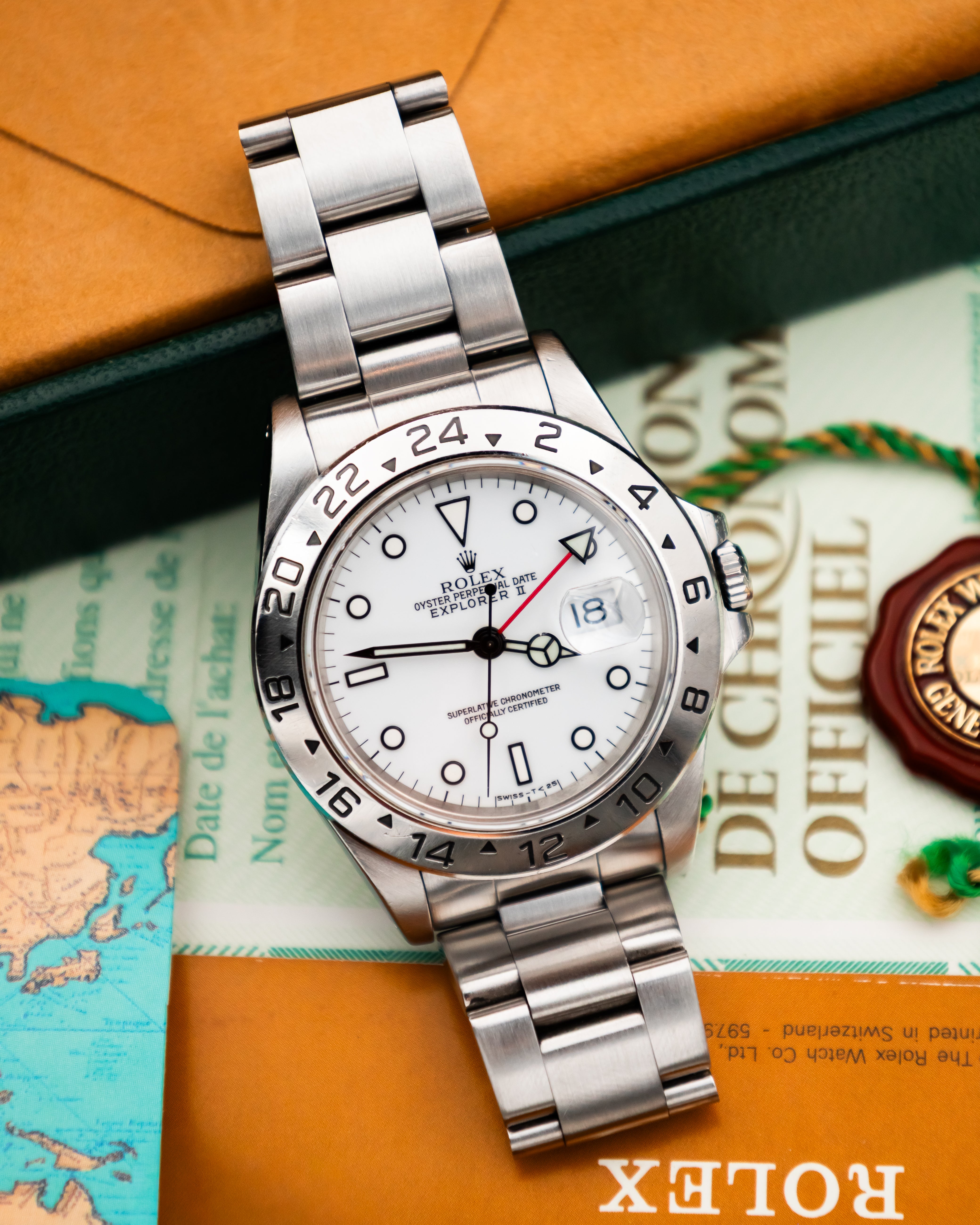 Rolex 16570 Explorer II - Polar White Dial
