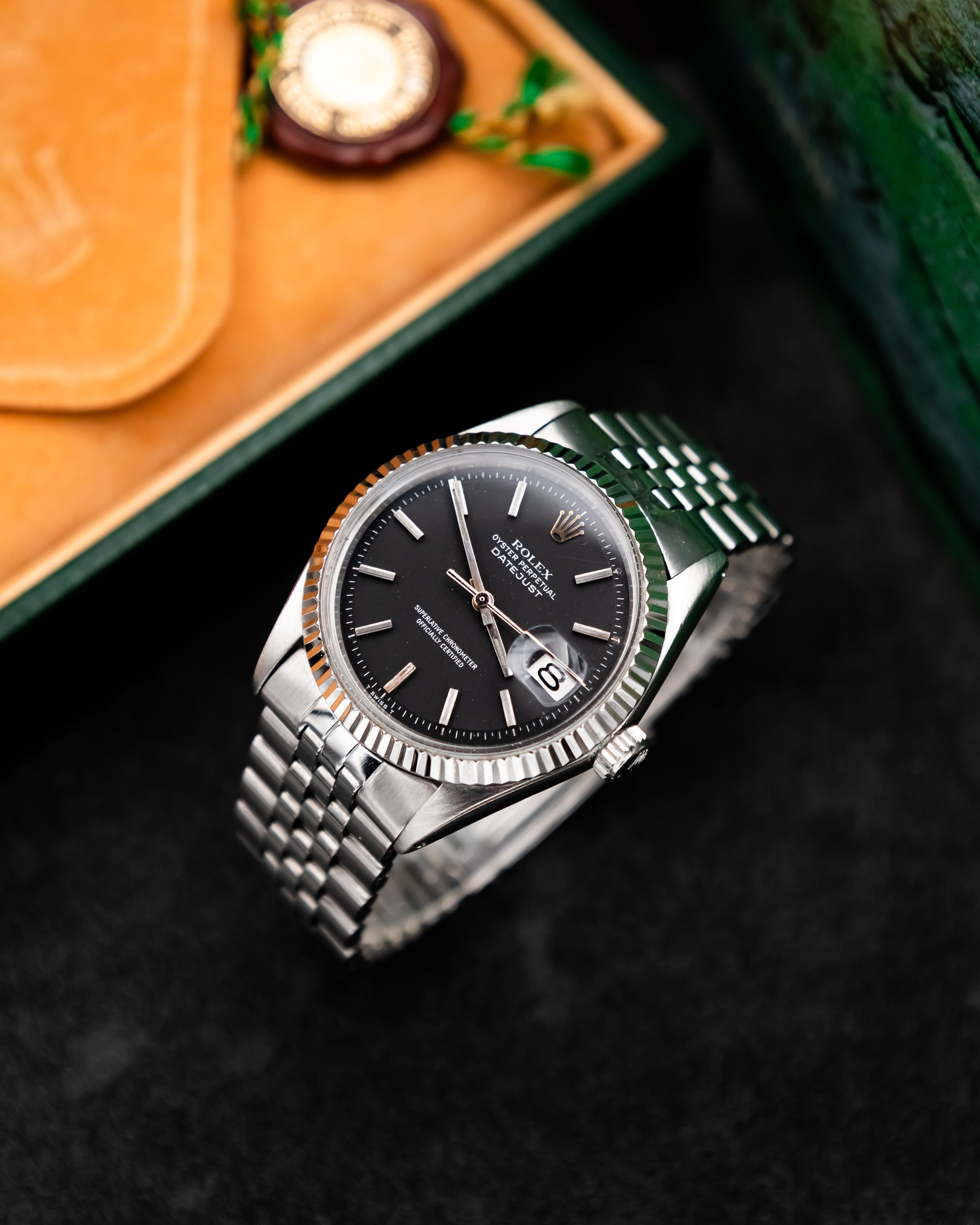 Rolex 1603 Perpetual Datejust - black dial