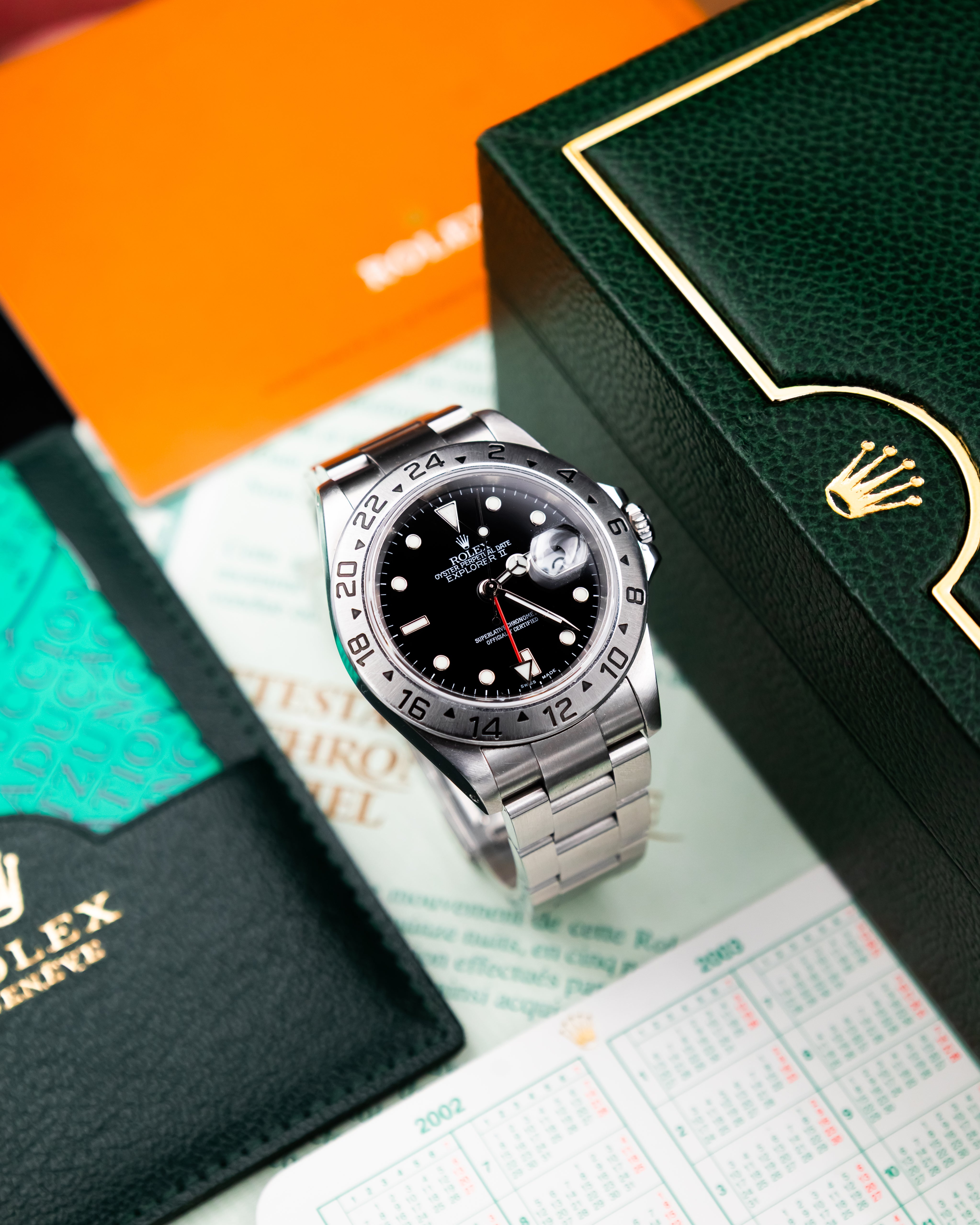 Rolex 16570 Explorer II - Black Dial