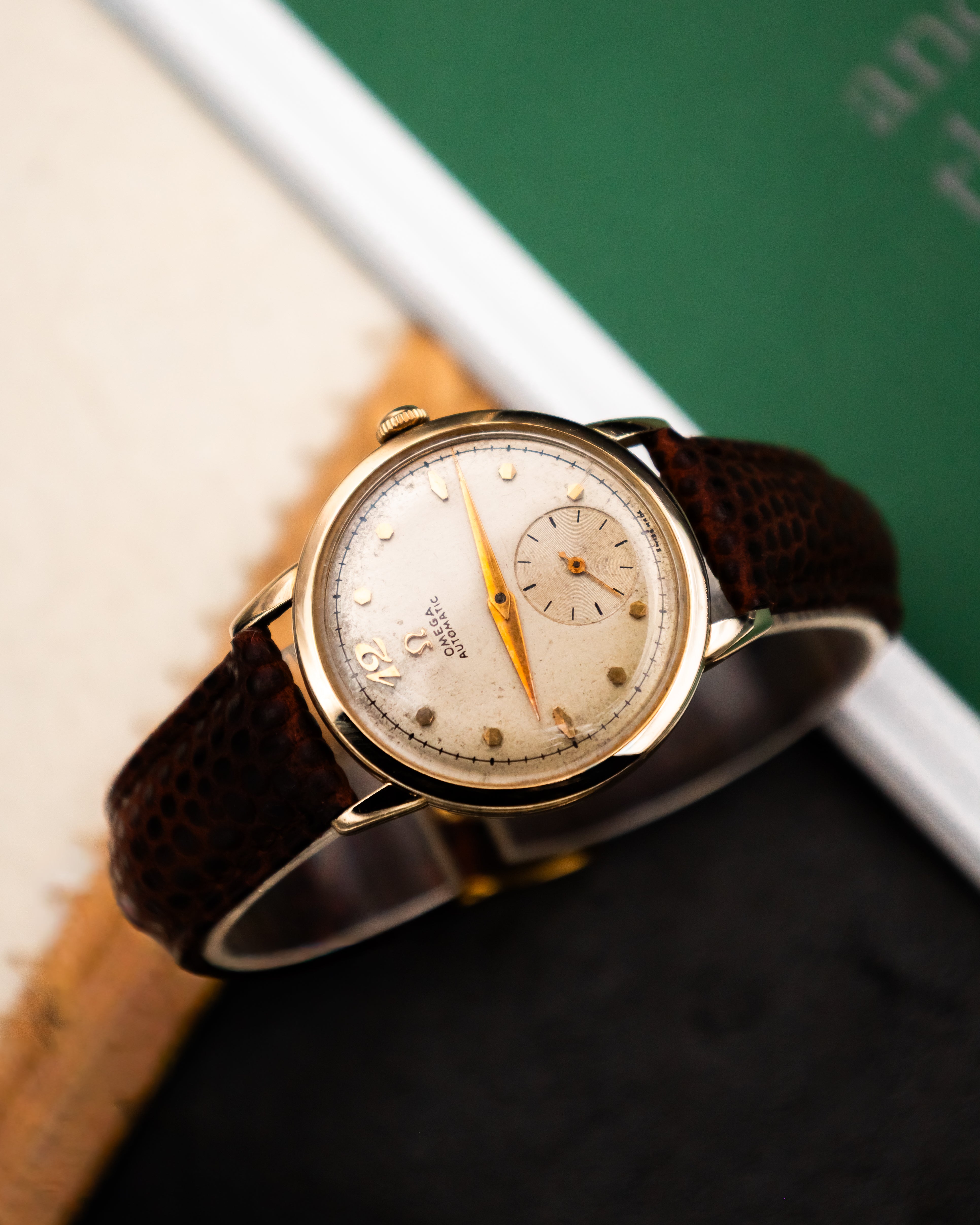 Omega F6212 Automatic Bumper - Ivory Dial