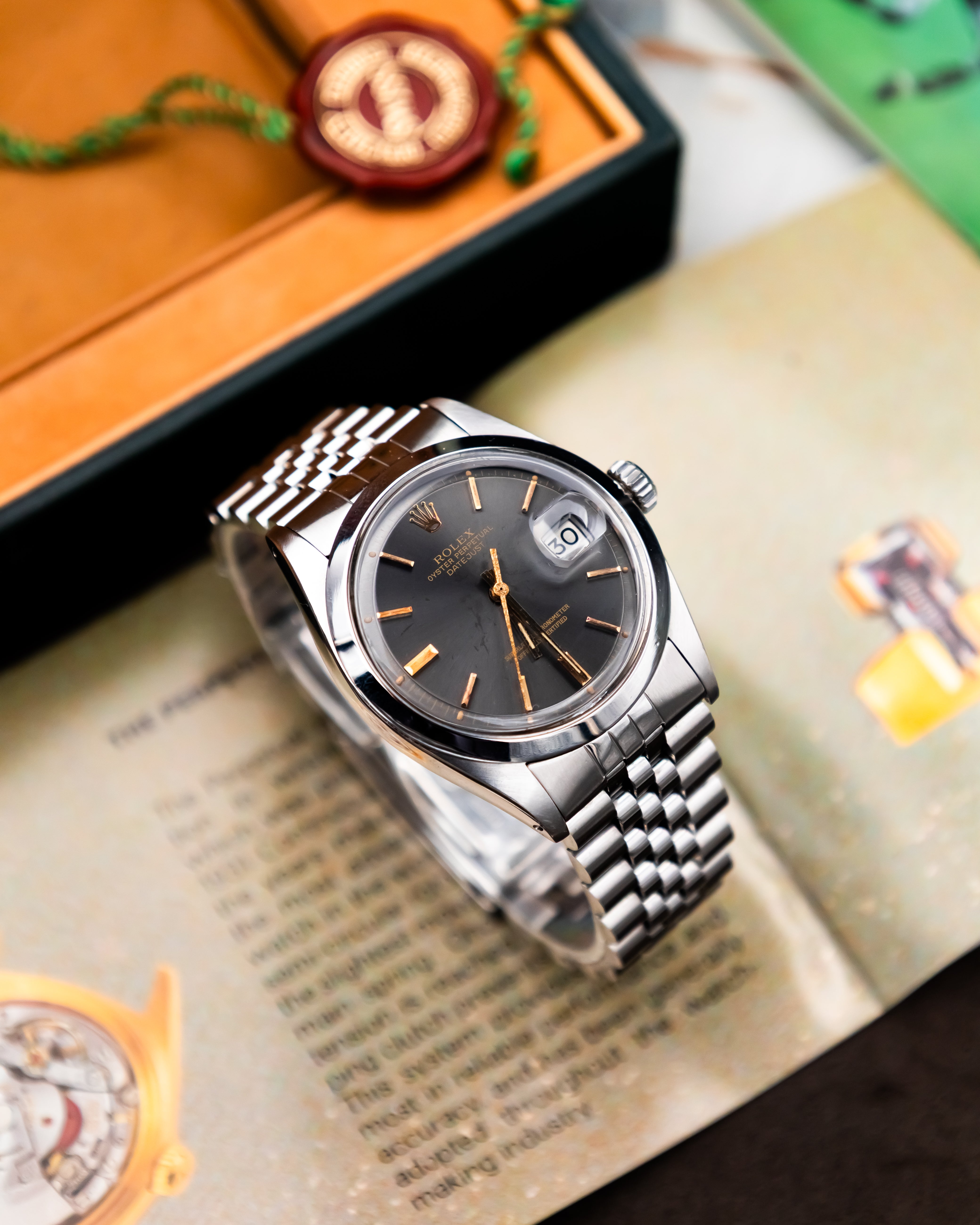 Rolex 1600 Perpetual Datejust - Anthracite Dial