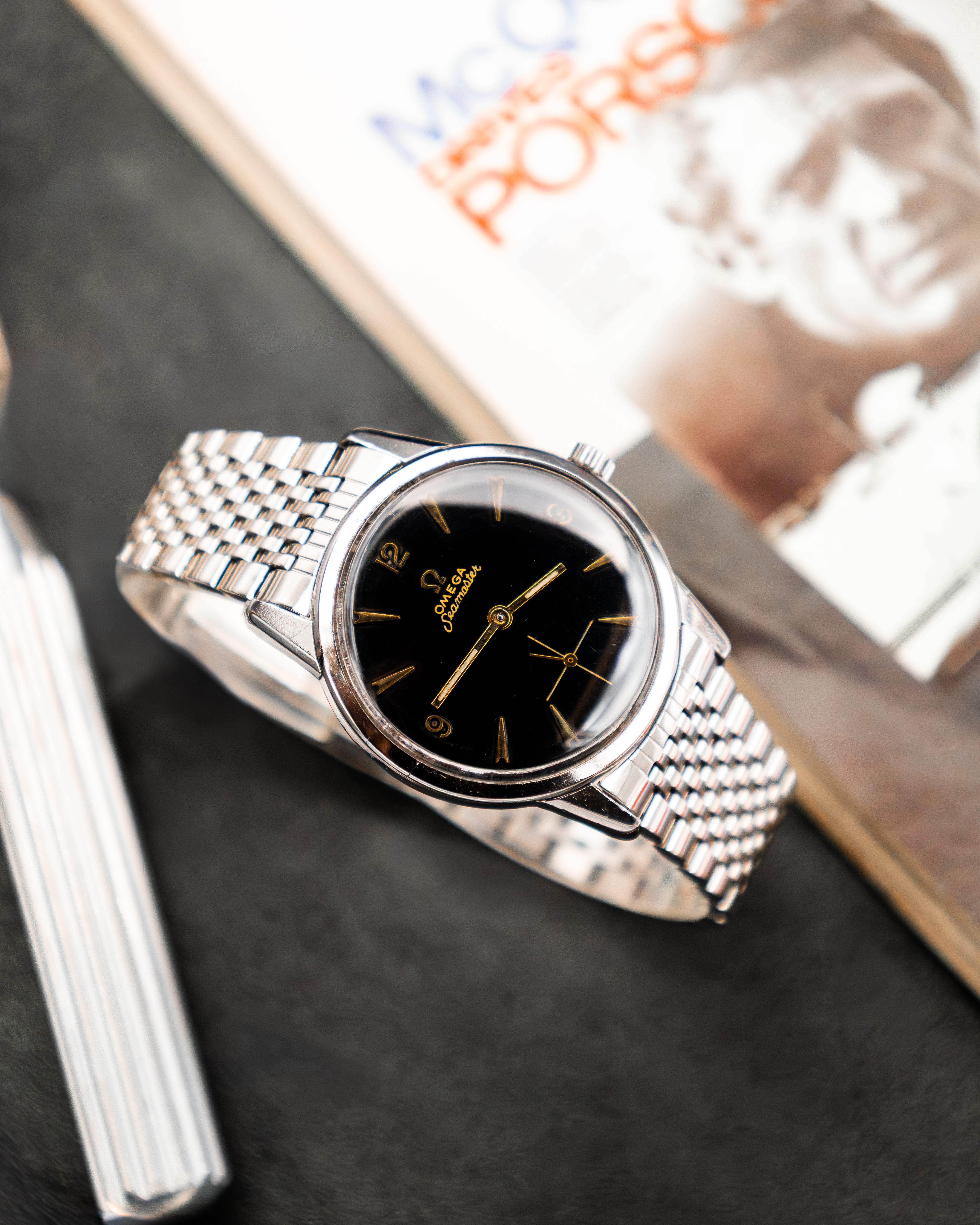 Omega 14389-1 Seamaster Sub-Second - Black Dial