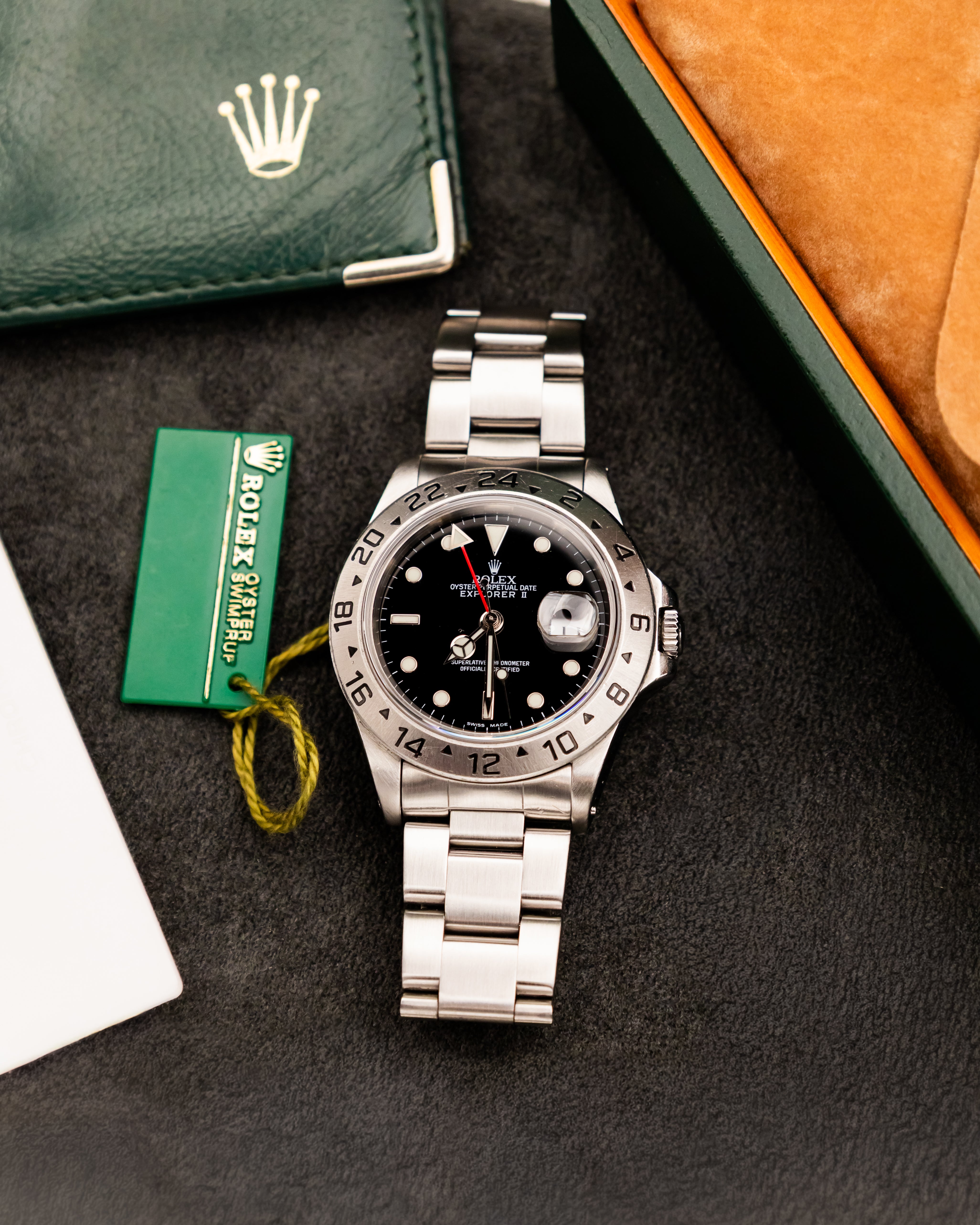Rolex 16570 Explorer II - Black Dial