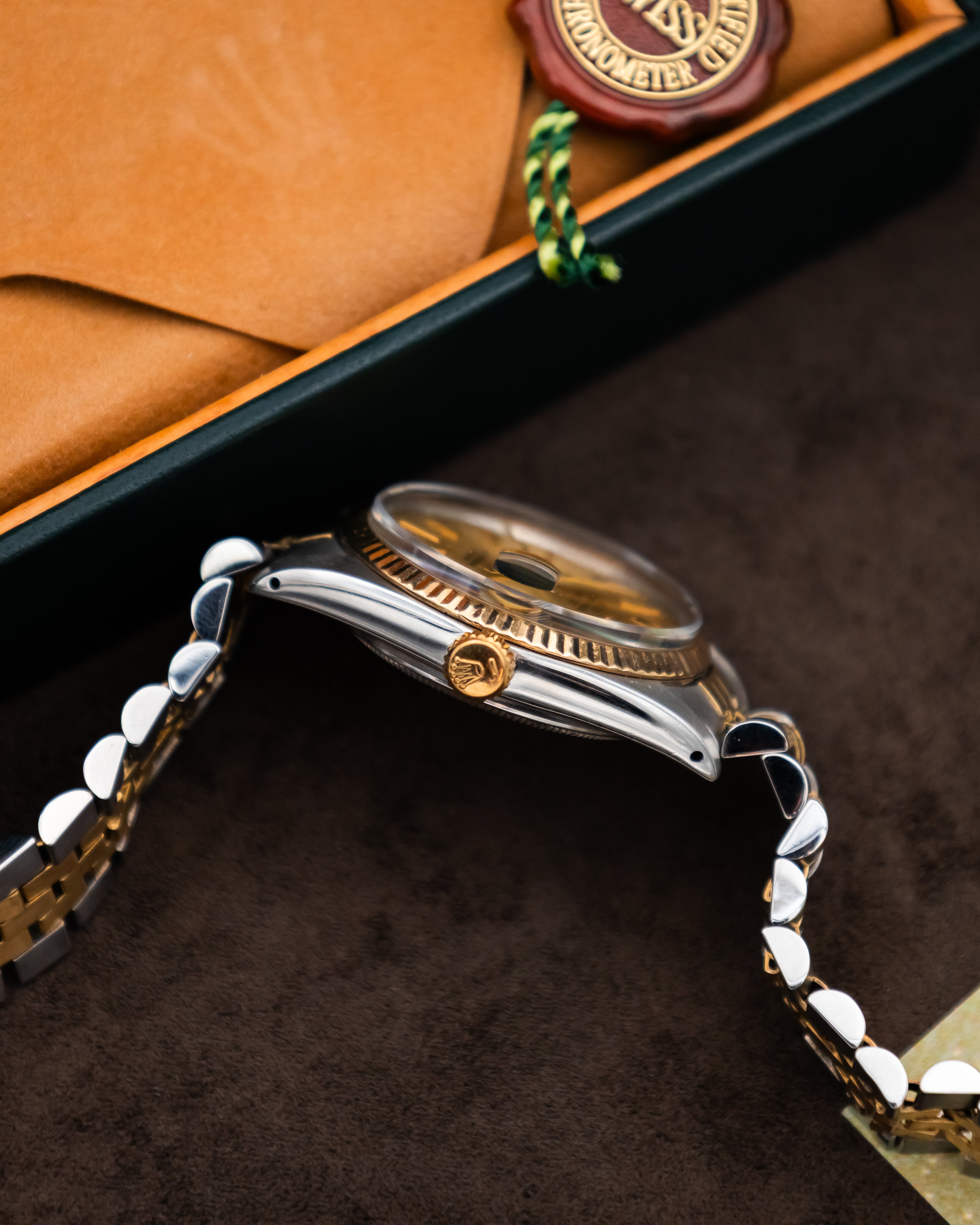 Rolex 16013 Datejust - Gold Tapestry Dial