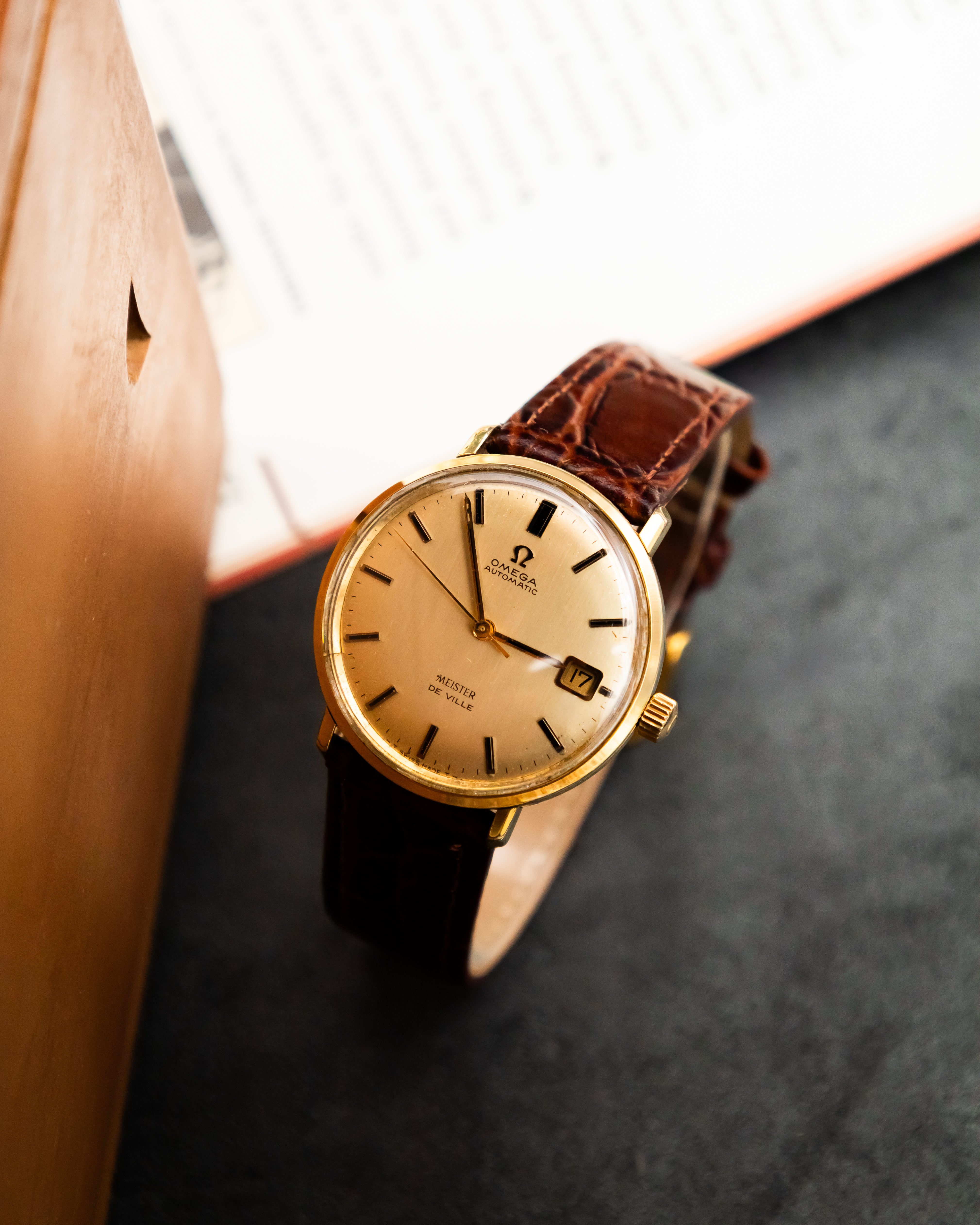 Omega 166.033 Meister De Ville - Gold dial