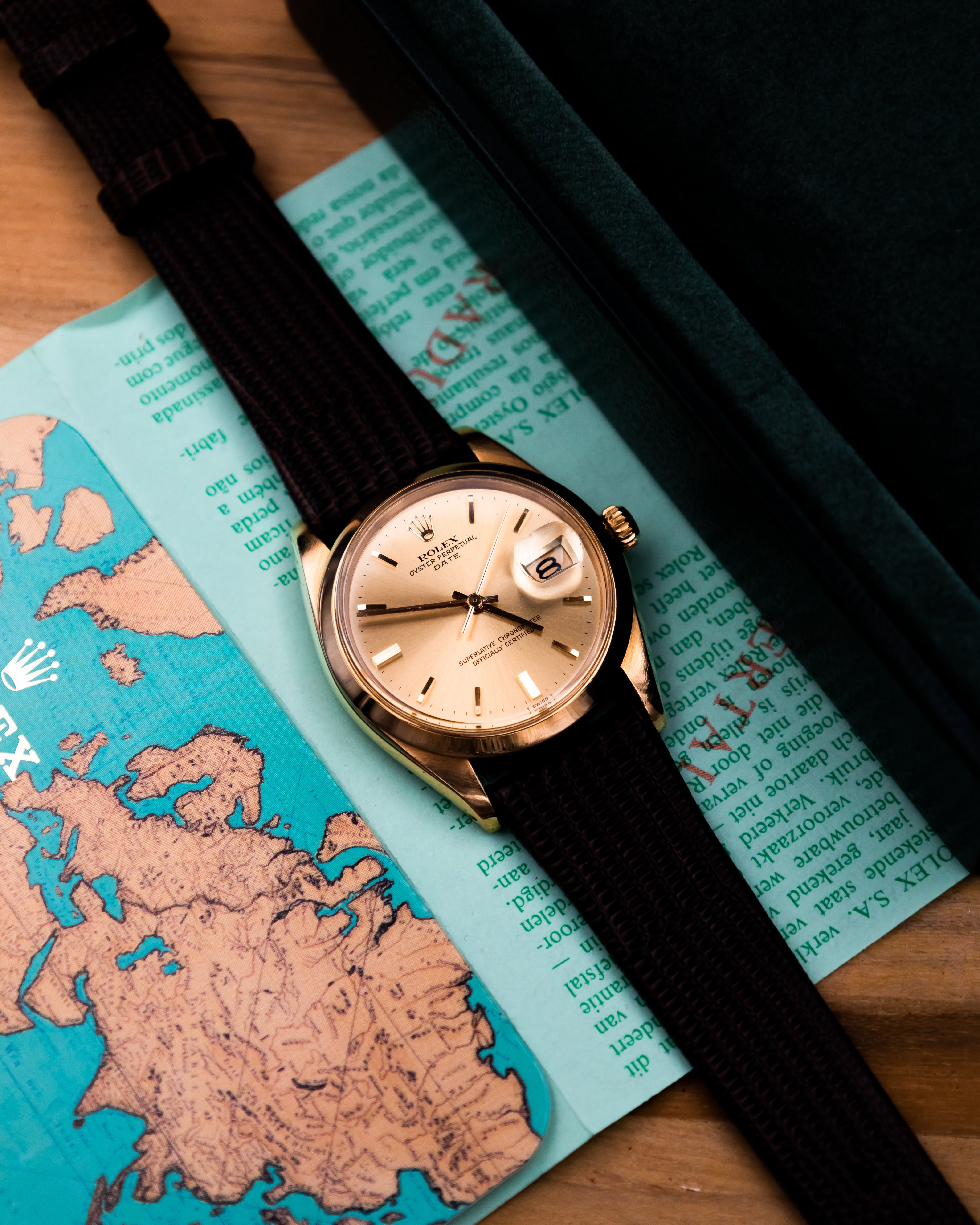 Rolex 1500 Perpetual date 18k - gold dial