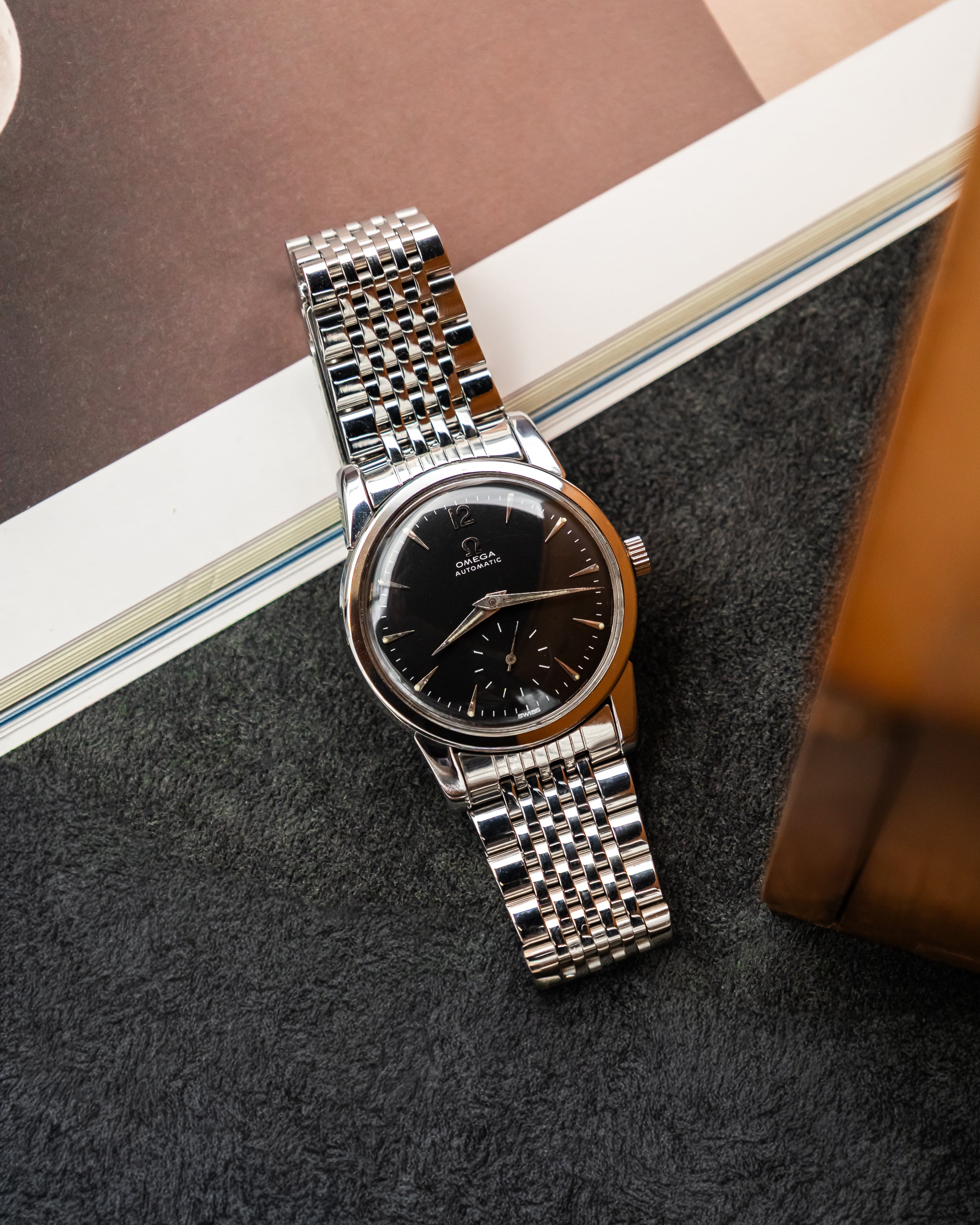 Omega 2848-1 Seamaster Sub-Second - Black Dial