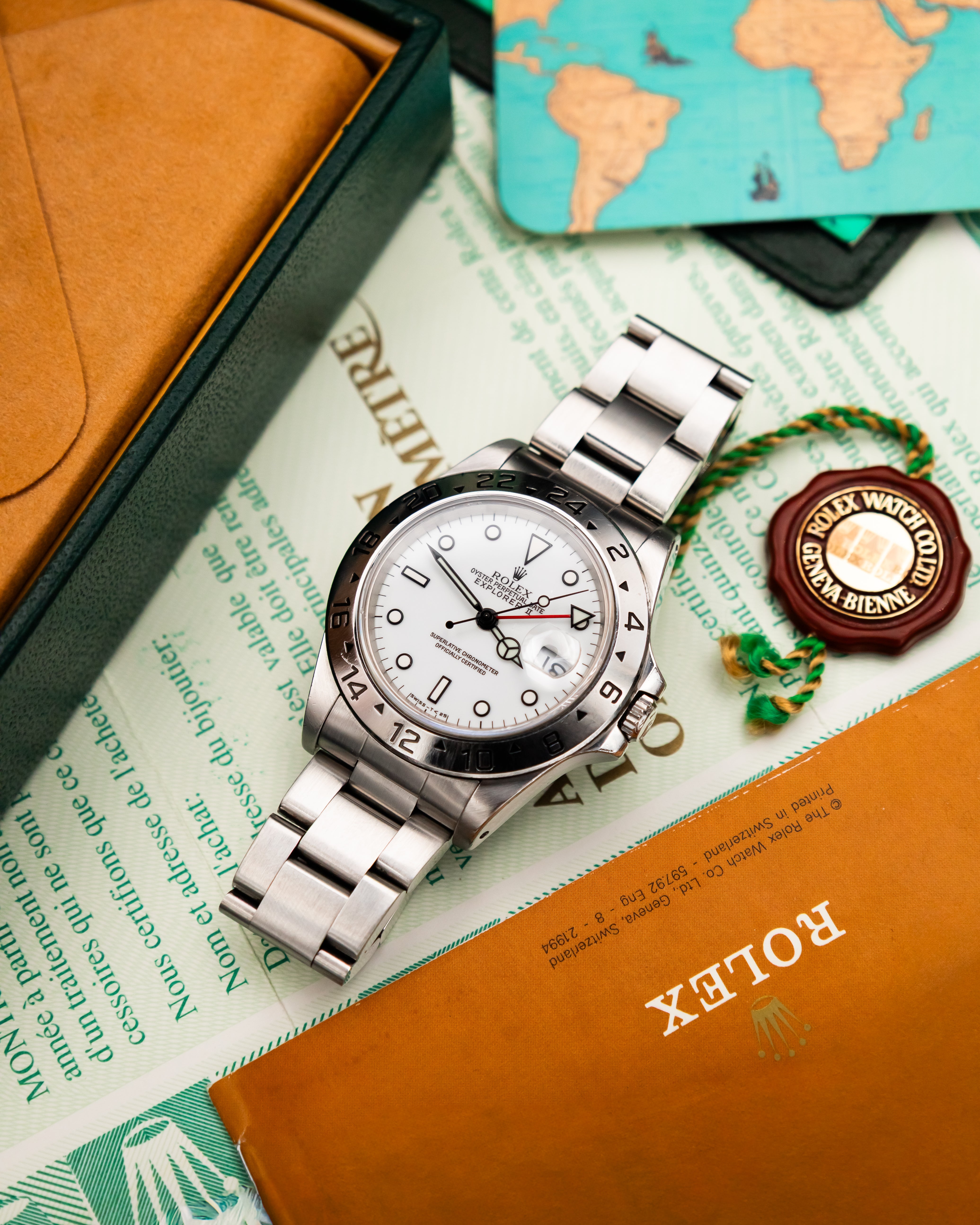 Rolex 16570 Explorer II - Polar White Dial