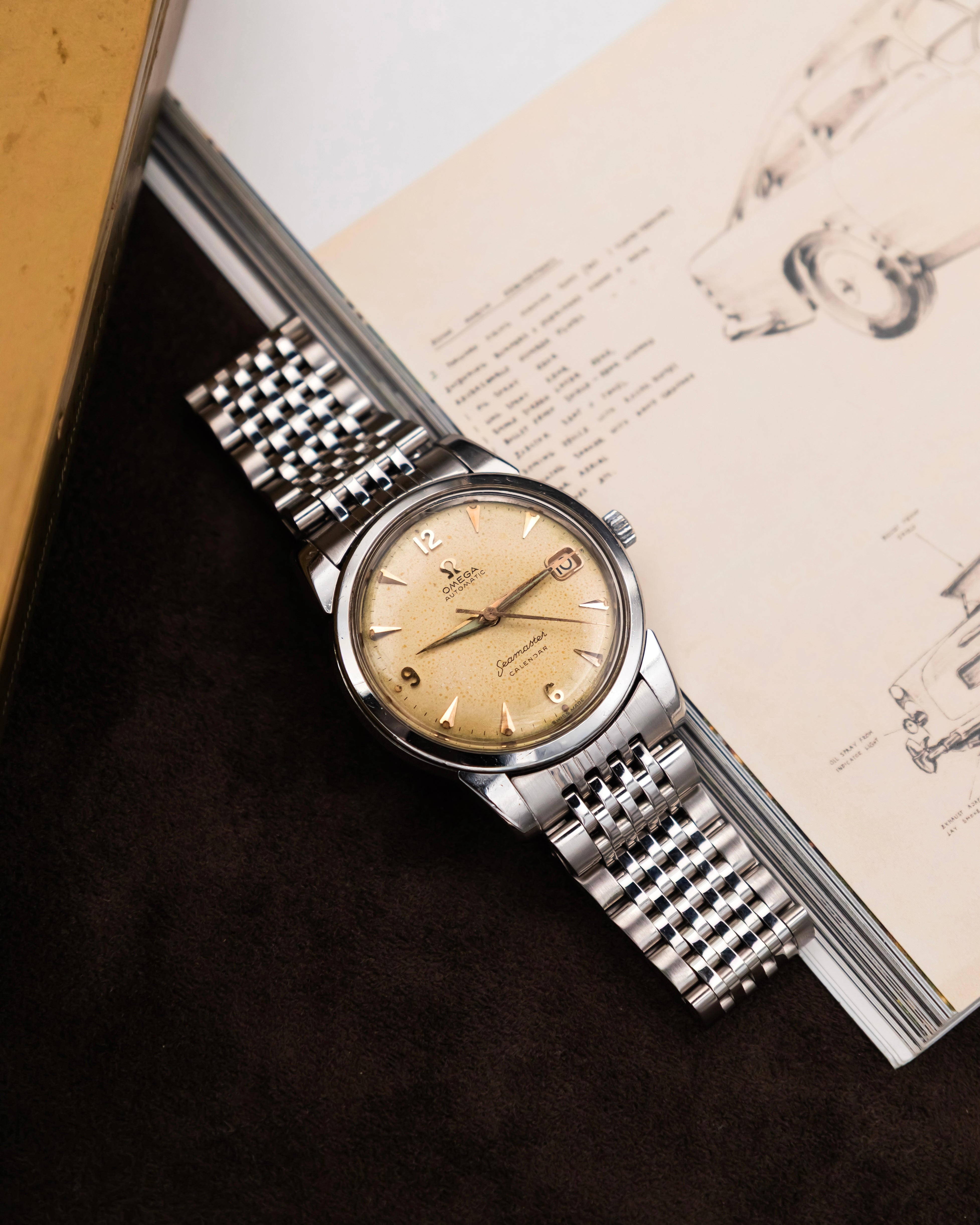 Omega 2849-10SC Seamaster Calendar - Ivory dial