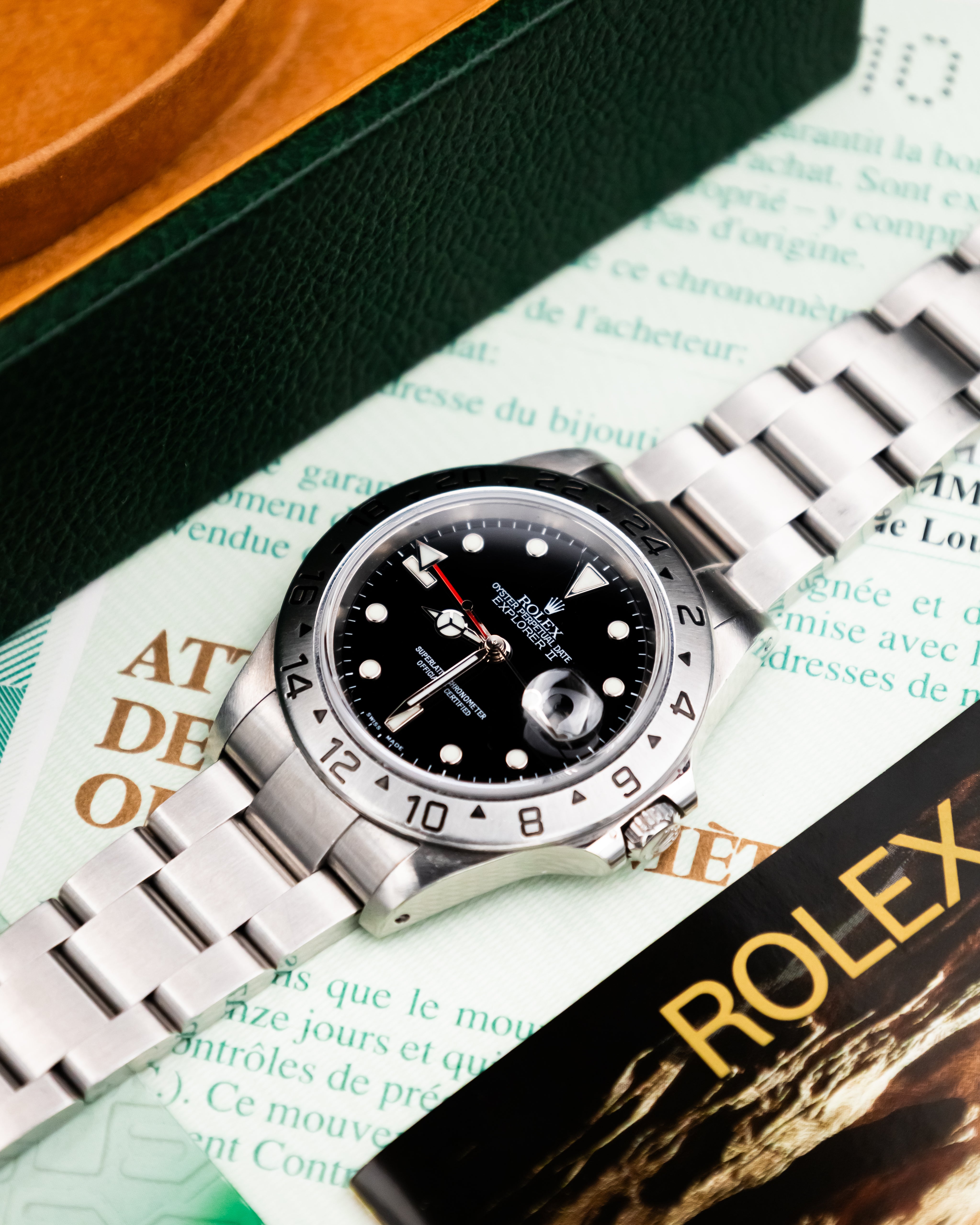 Rolex 16570 Explorer II - Black Dial