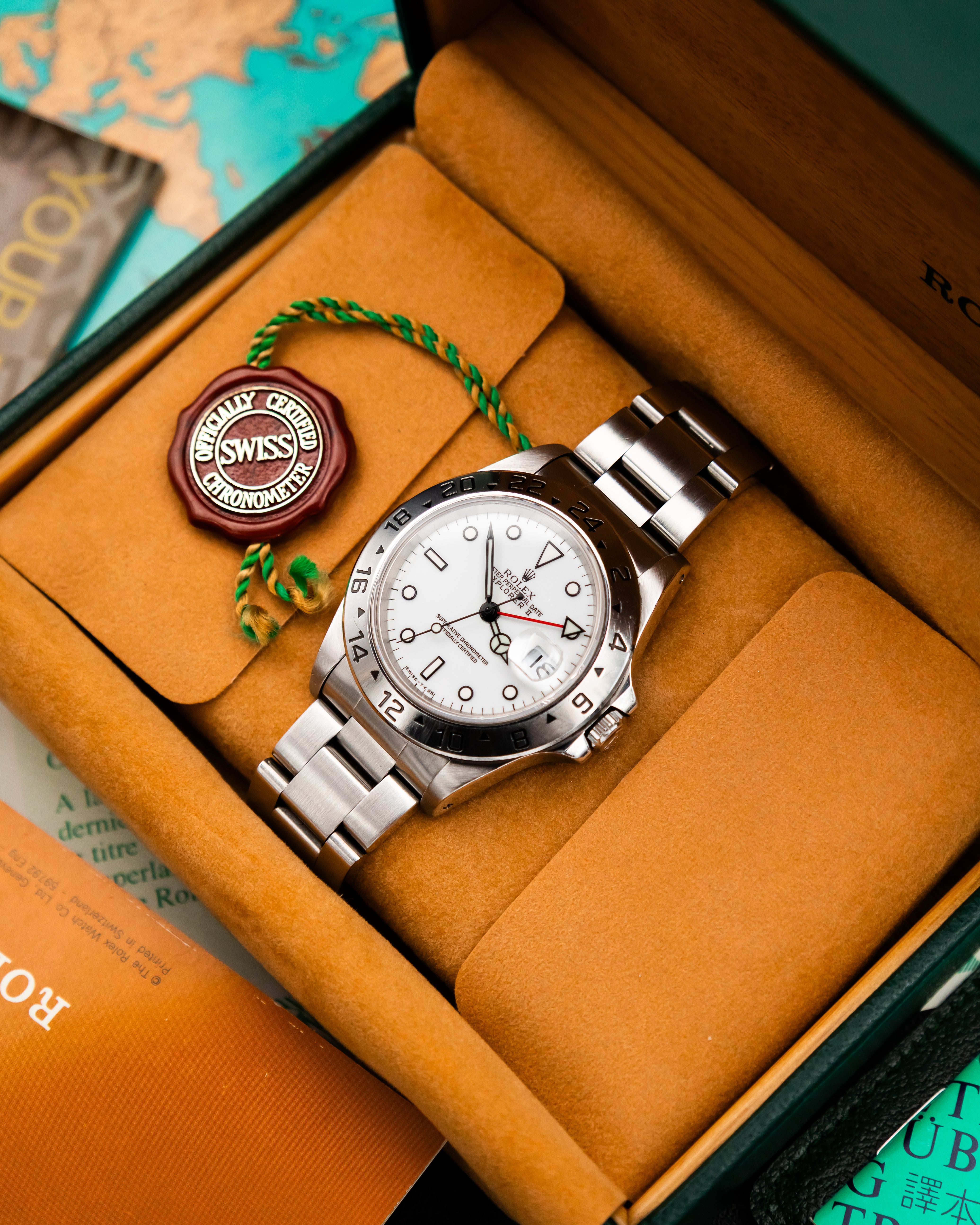 Rolex 16570 Explorer II - Polar White Dial