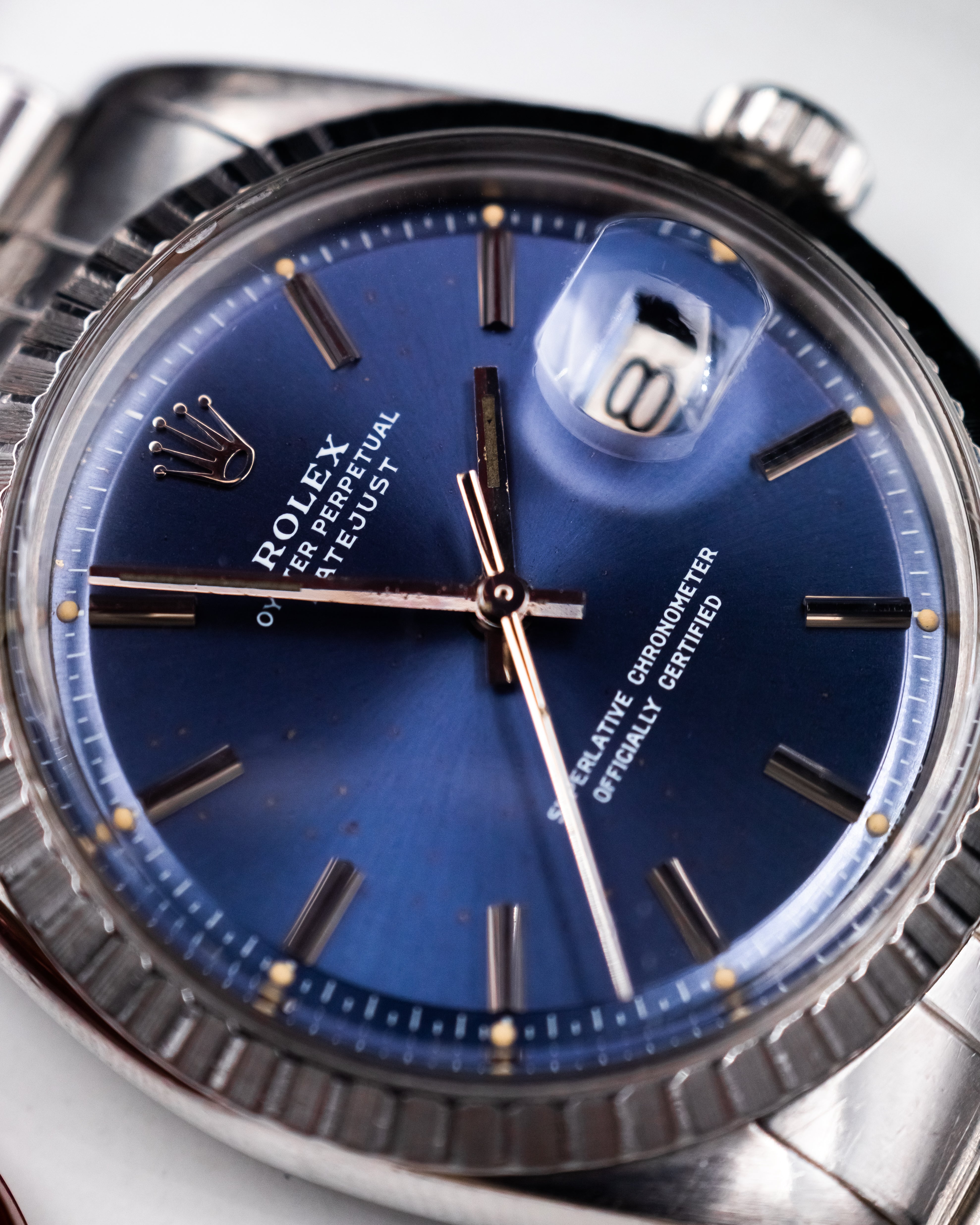 Rolex 1603 Perpetual Datejust - blue dial