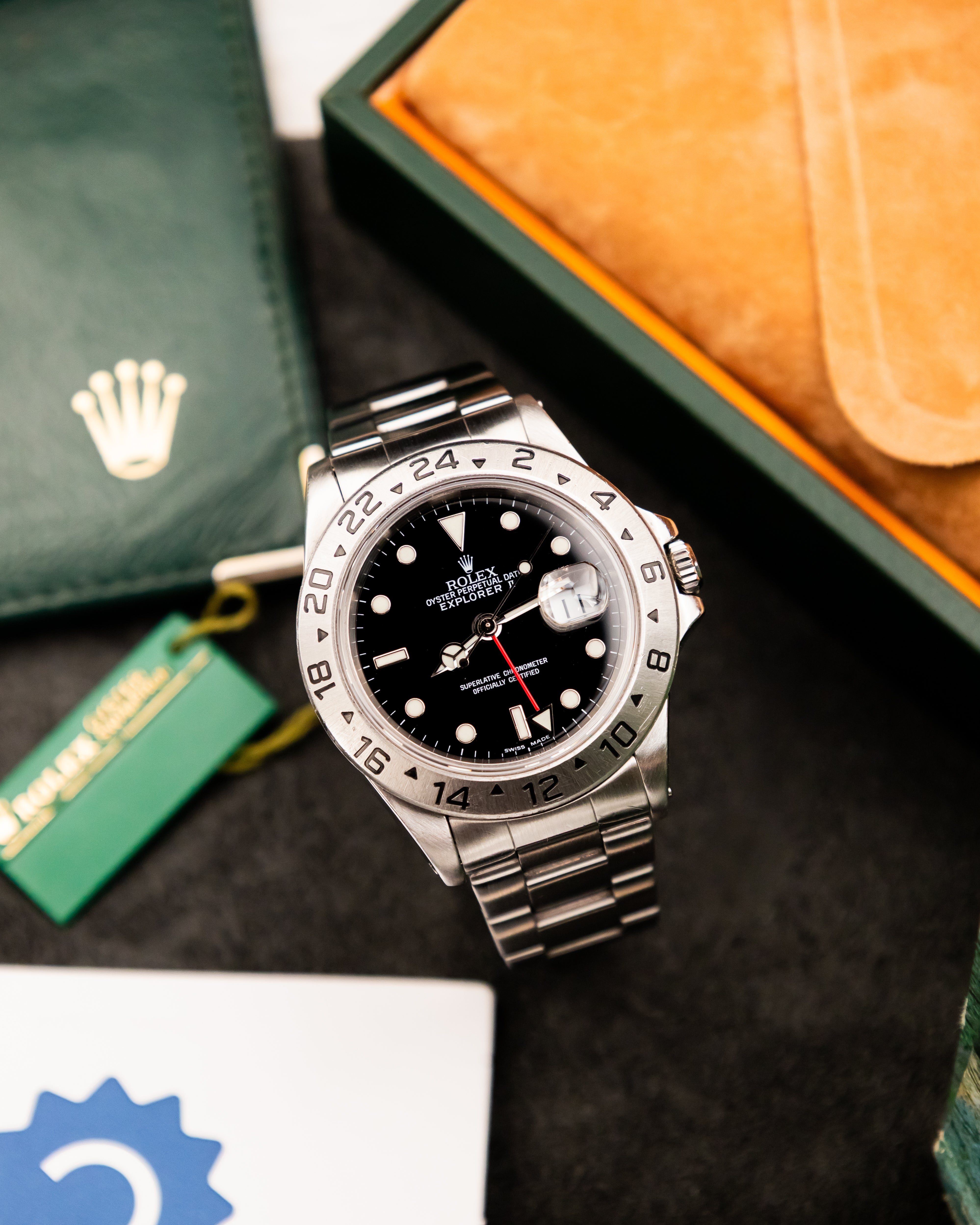 Rolex 16570 Explorer II - Black Dial